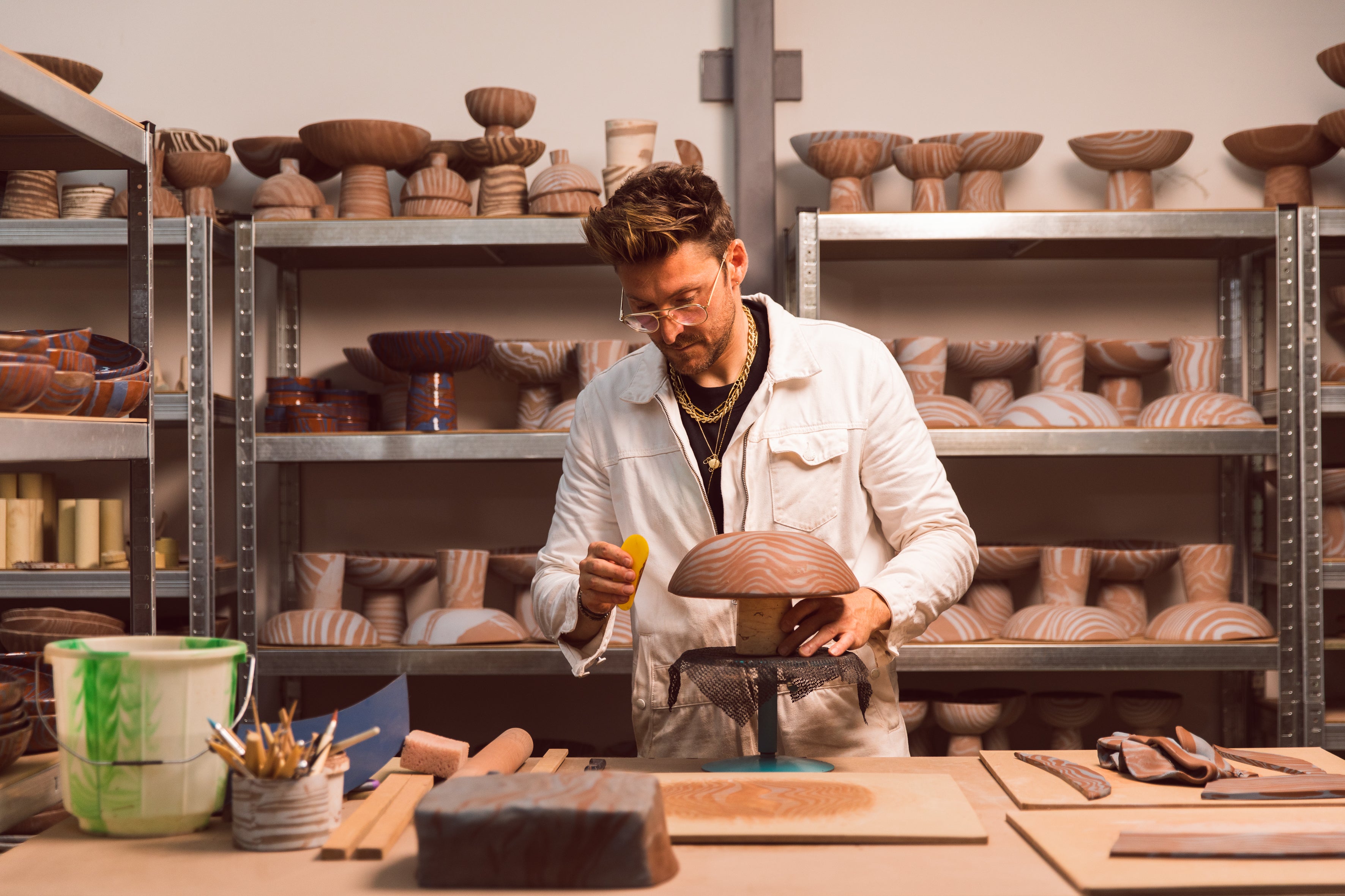 When Soho Home came to visit the studio