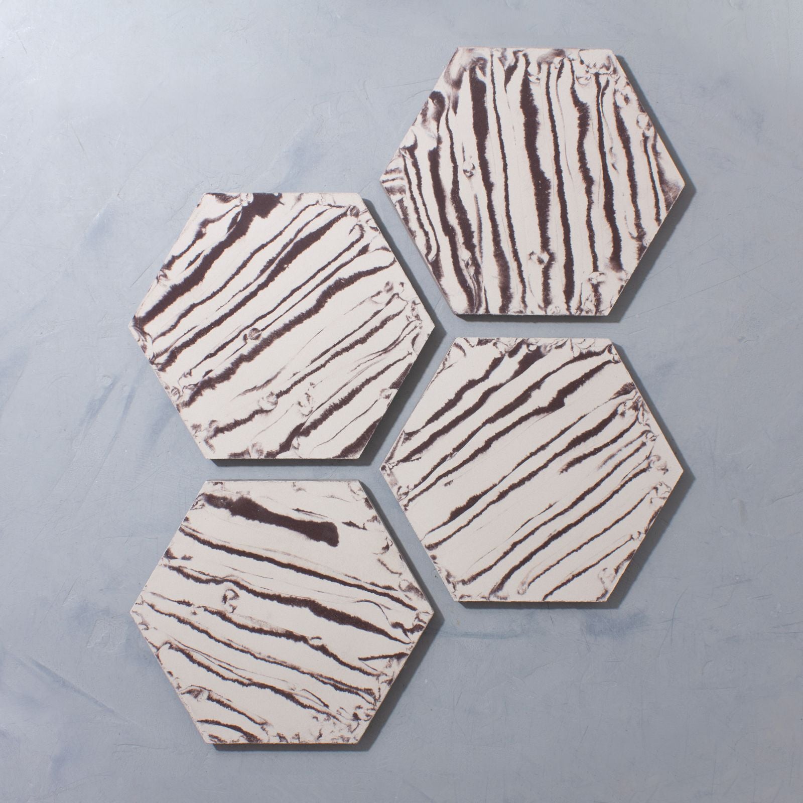 Bert & May Product Dado Hexagon Purple Brown