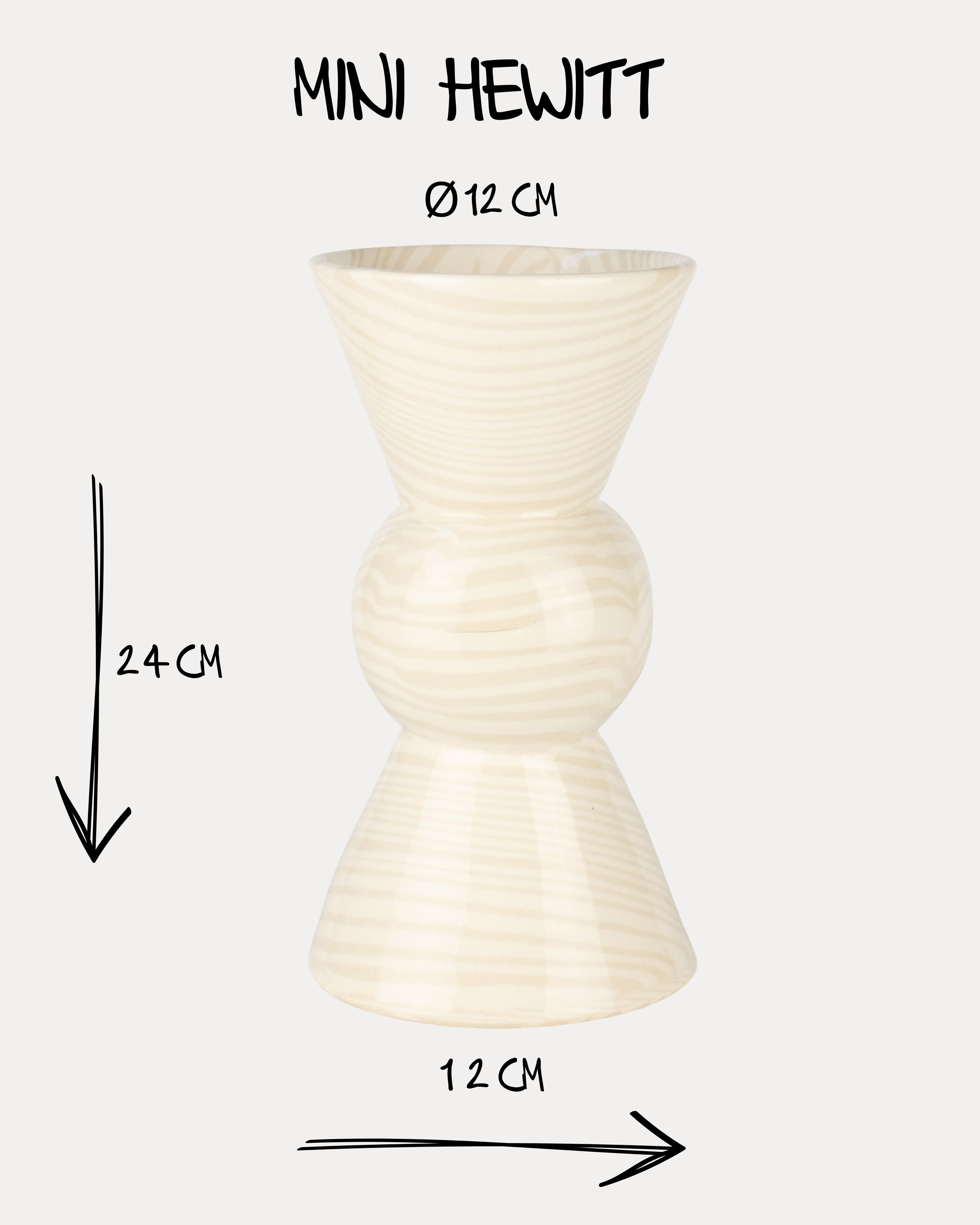 Oatmeal & White Marble Mini Hewitt Vase