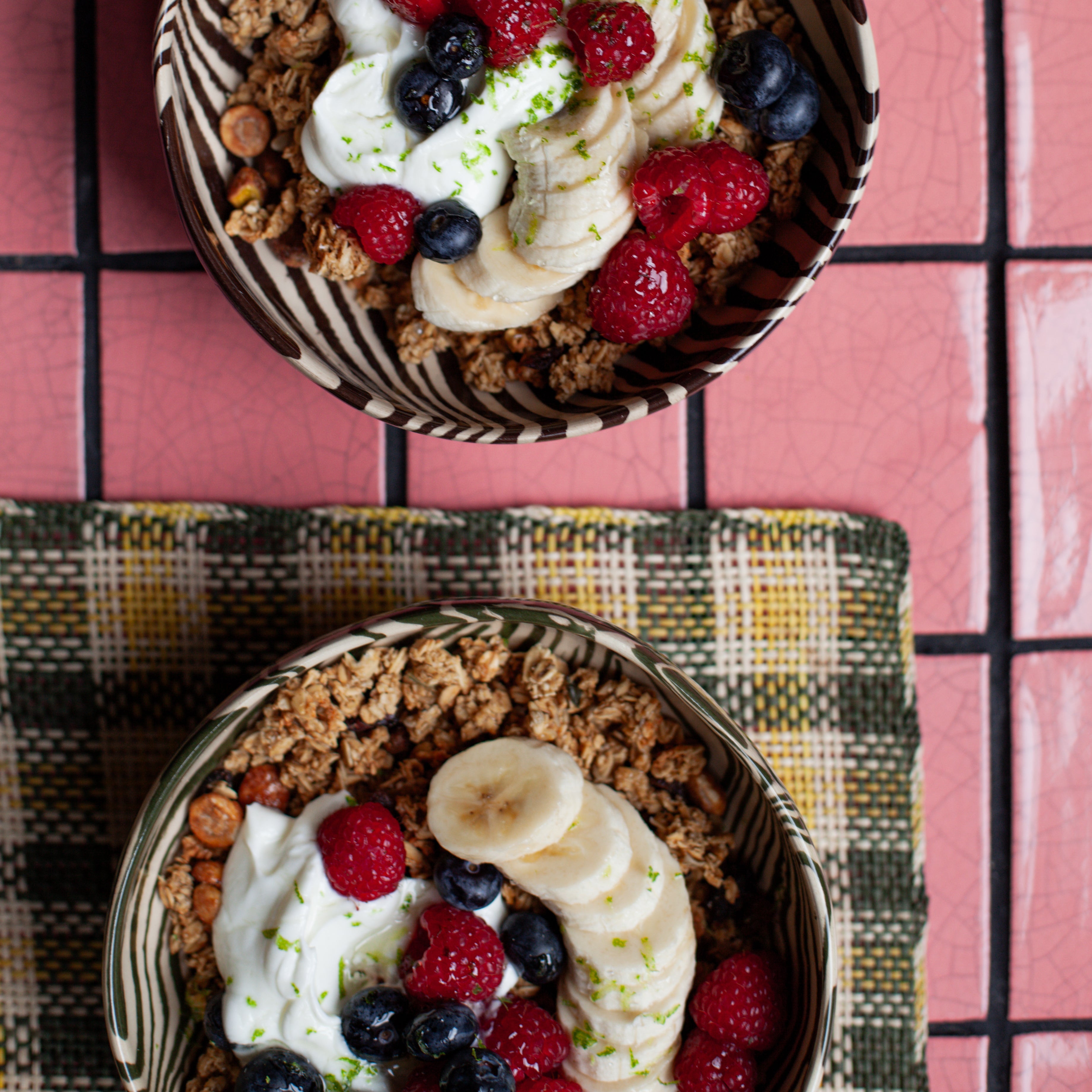 Green & White Marble Cereal Bowl