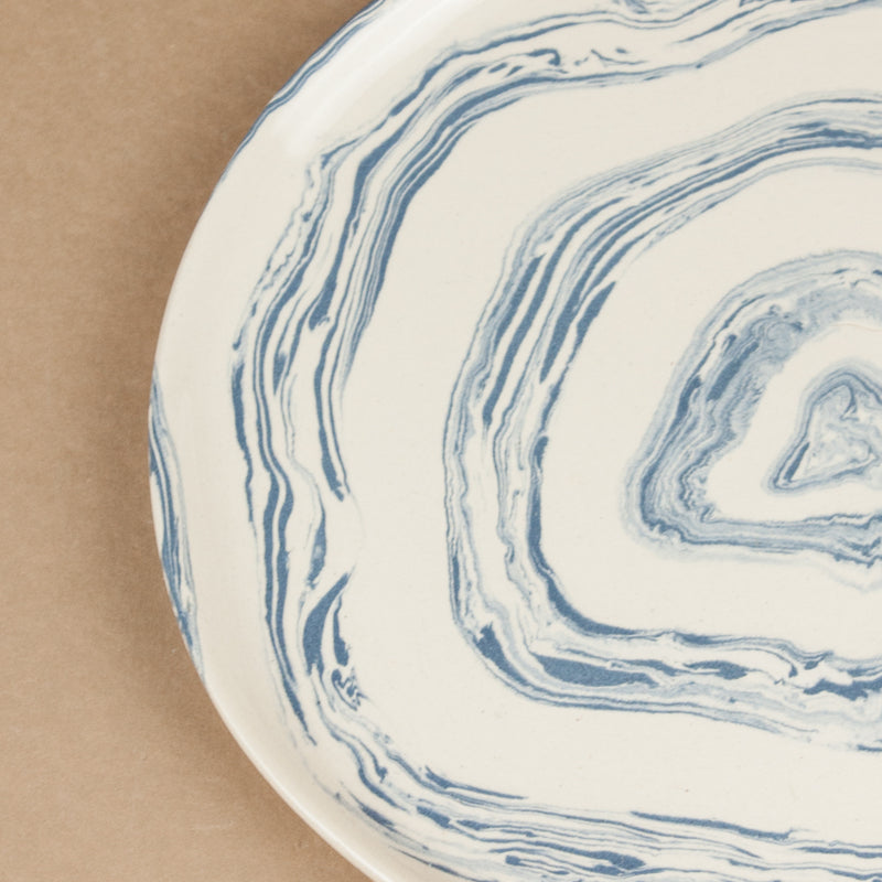 Blue & White Swirl Side Plate