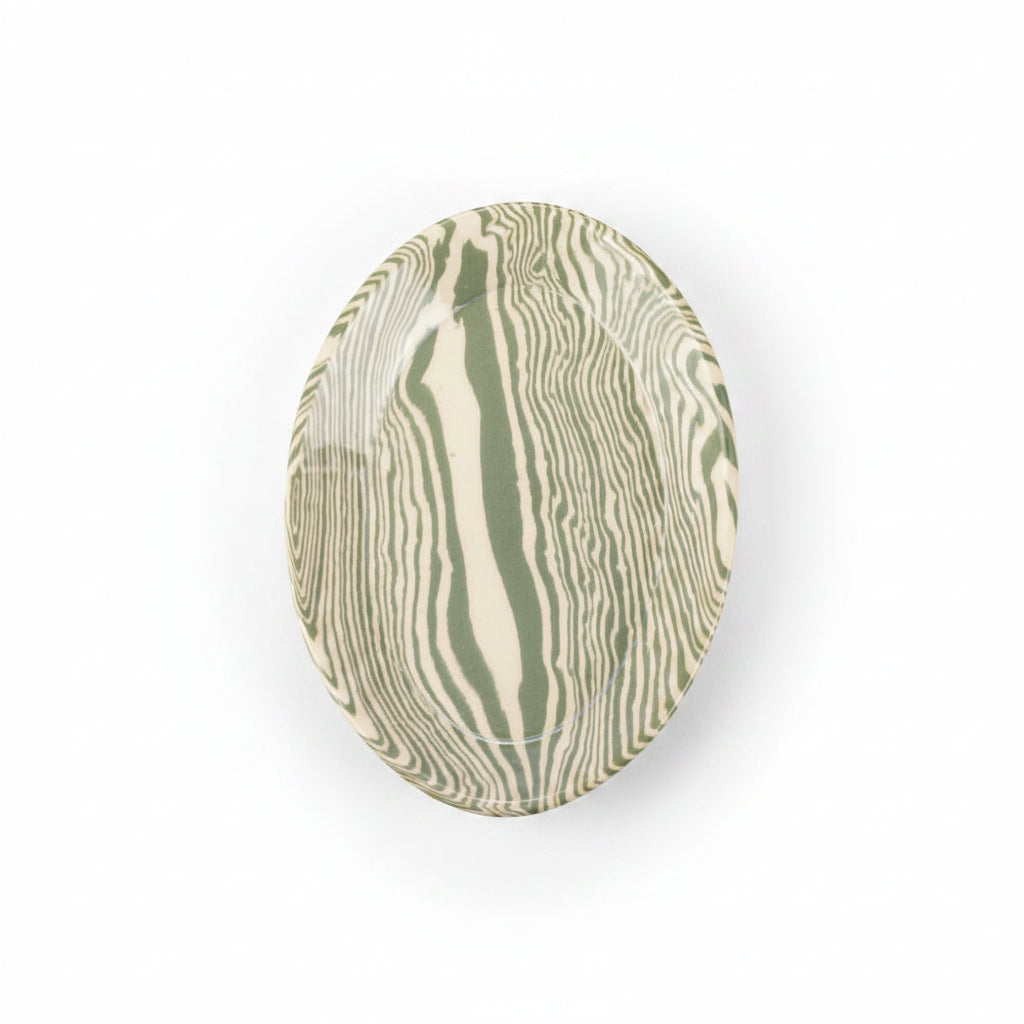Mix Set of 4 Green & White Tapas Plate