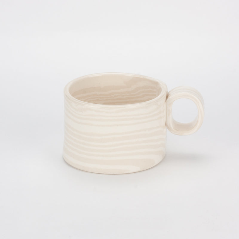 Oatmeal & White Marble Hug Mug