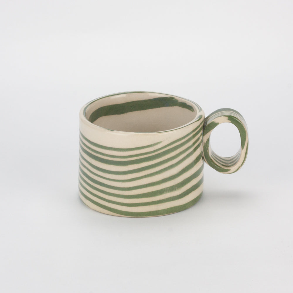 Green & White Marble Hug Mug