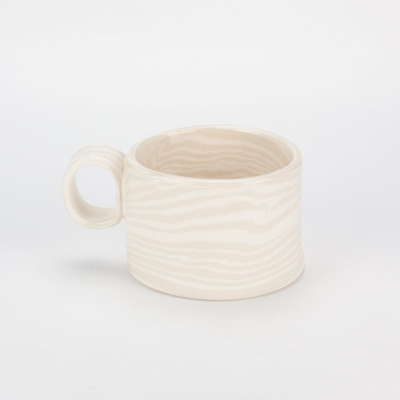 Oatmeal & White Marble Hug Mug