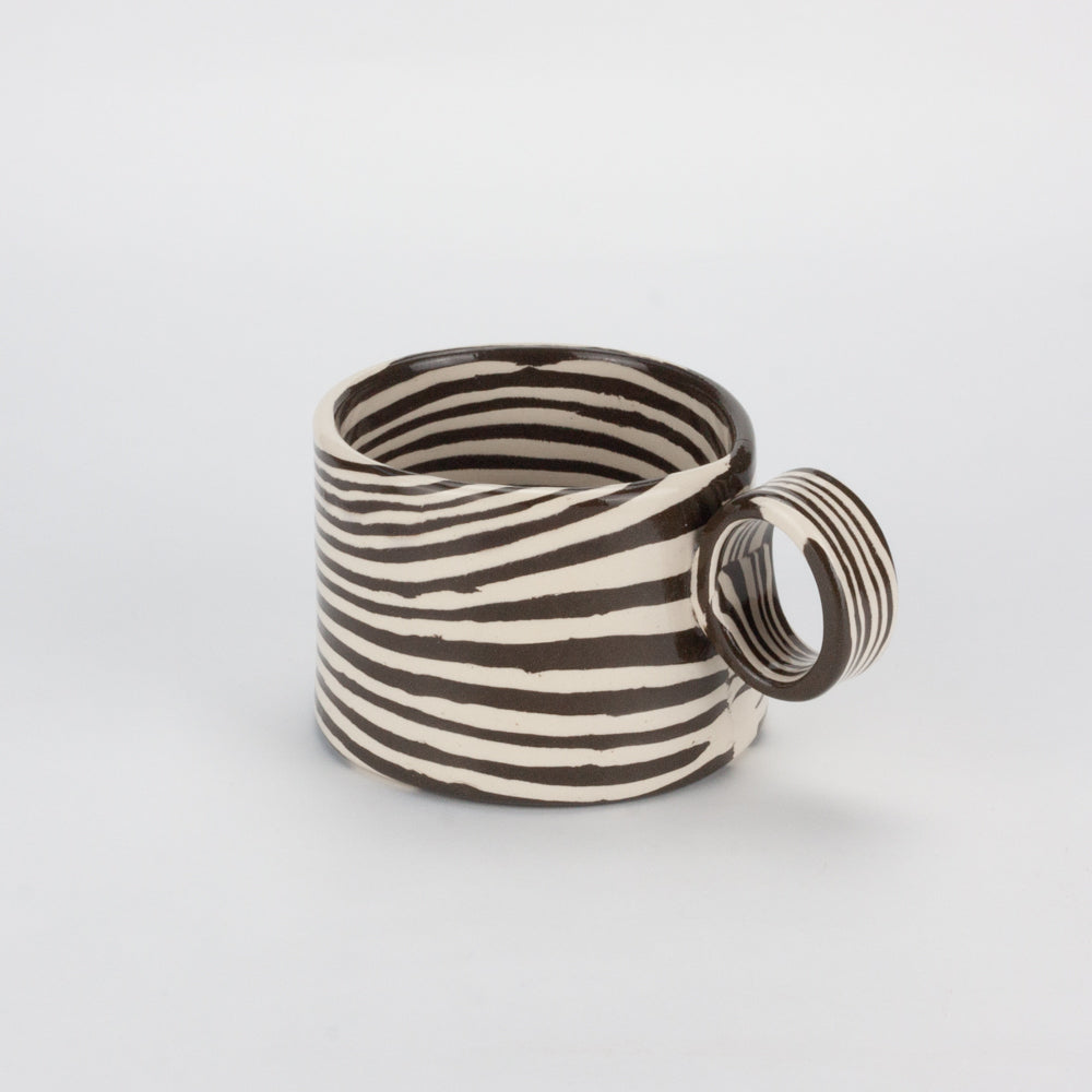 Brown & White Marble Hug Mug