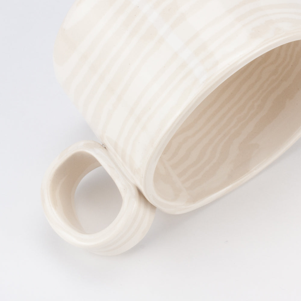 Oatmeal & White Marble Hug Mug