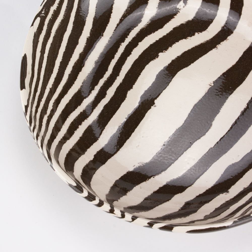 Brown & White Marble Pasta Bowl