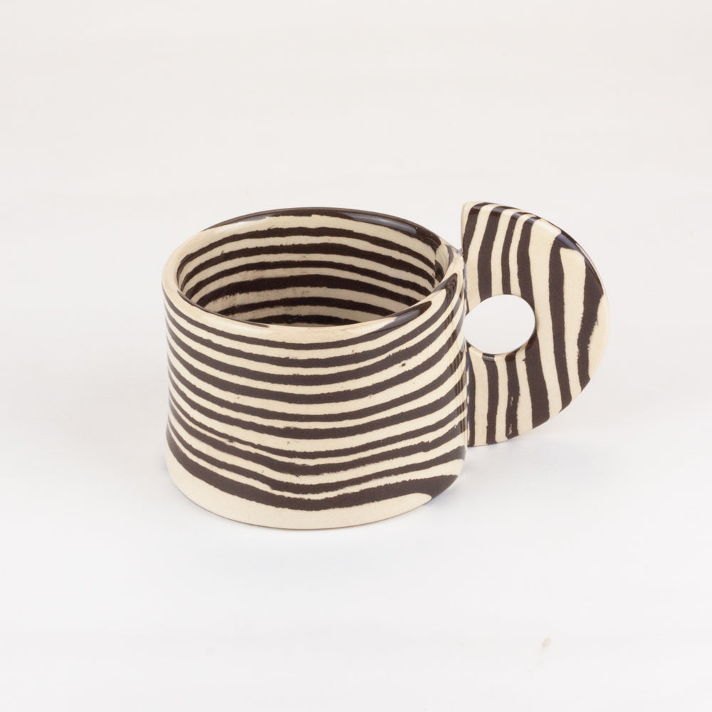 Brown & White Marble Mug
