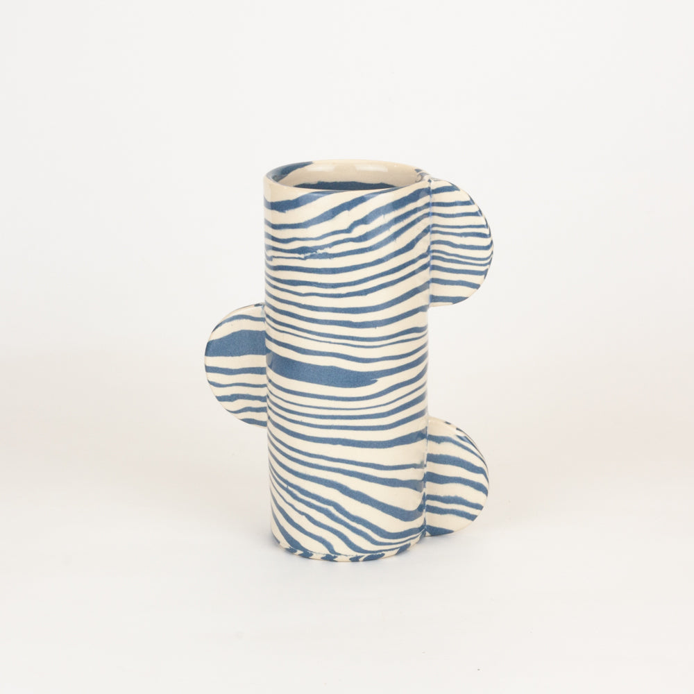 Blue & White Marble Mini Great Hey Vase