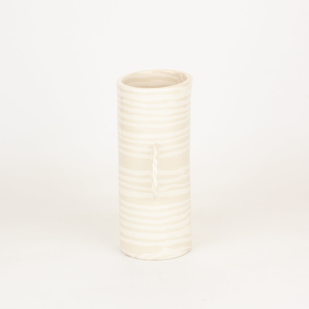 Oatmeal & White Marble Mini Great Hey Vase