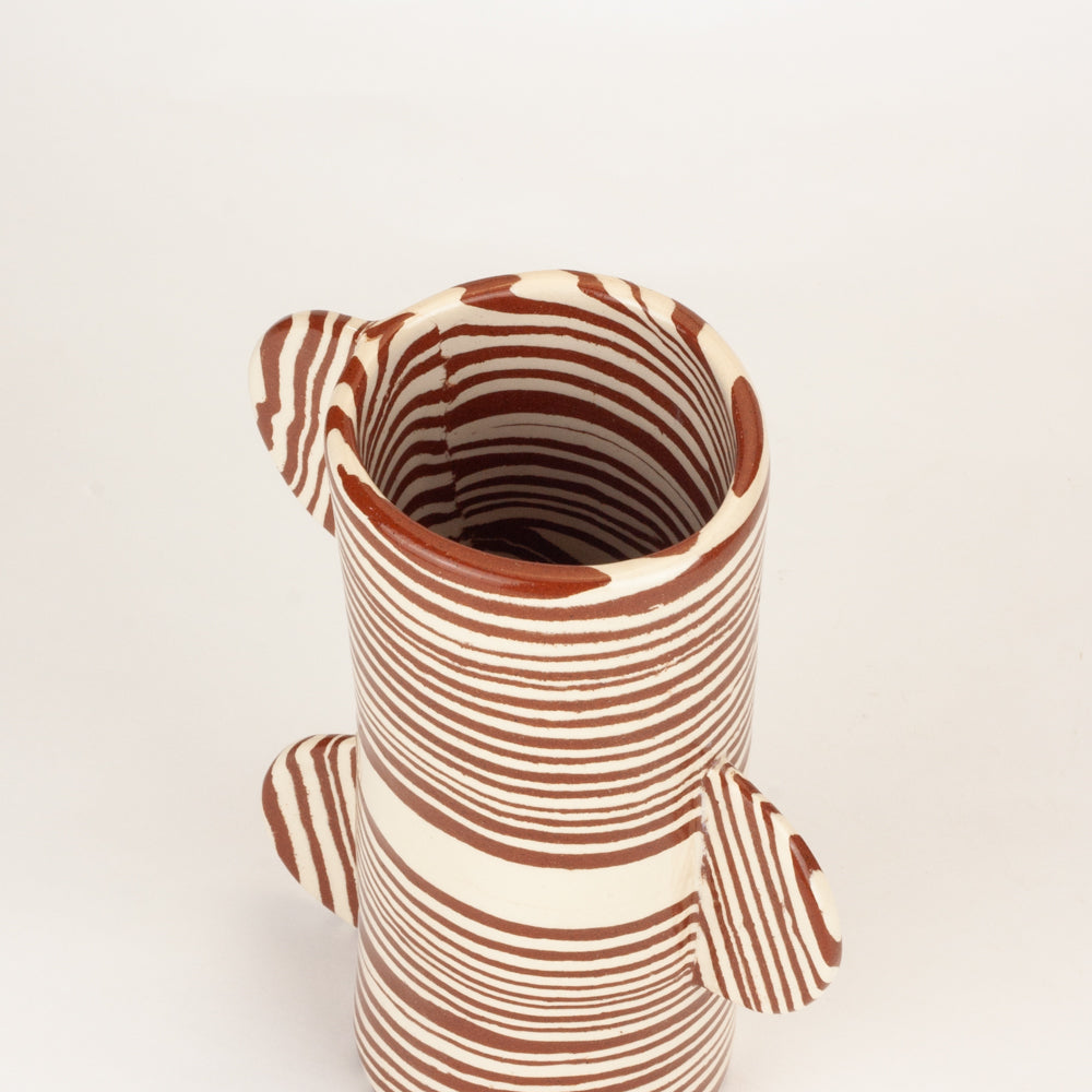 Terracotta & White Marble Mini Great Hey Vase