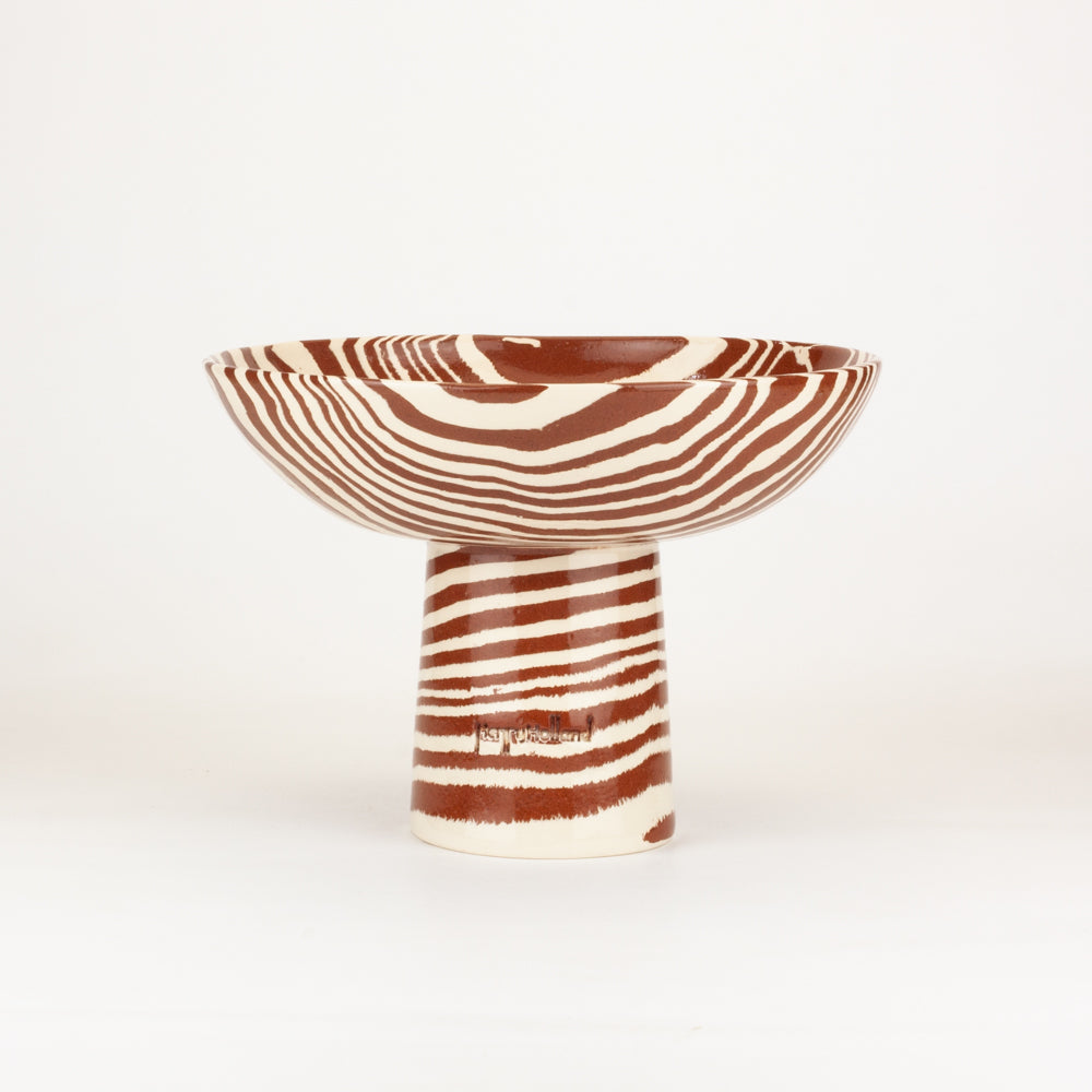 Terracotta & White Medium Marble Chalice