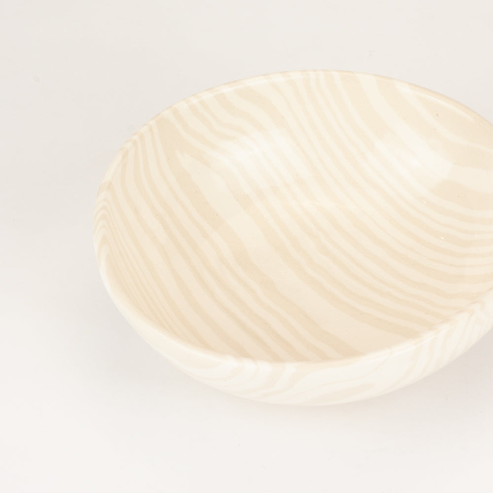 Oatmeal & White Marble Small Bowl