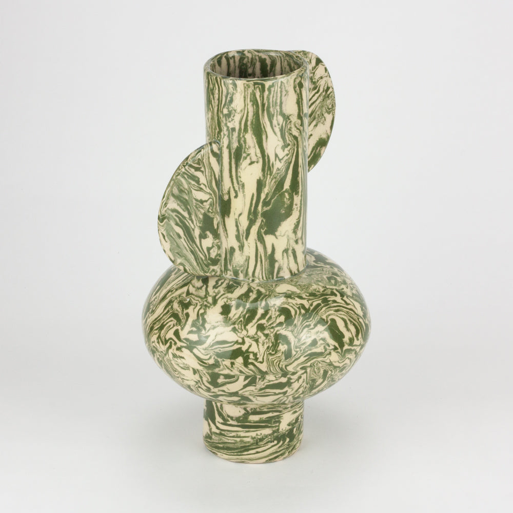 Green & White Galaxy Profumo Vase