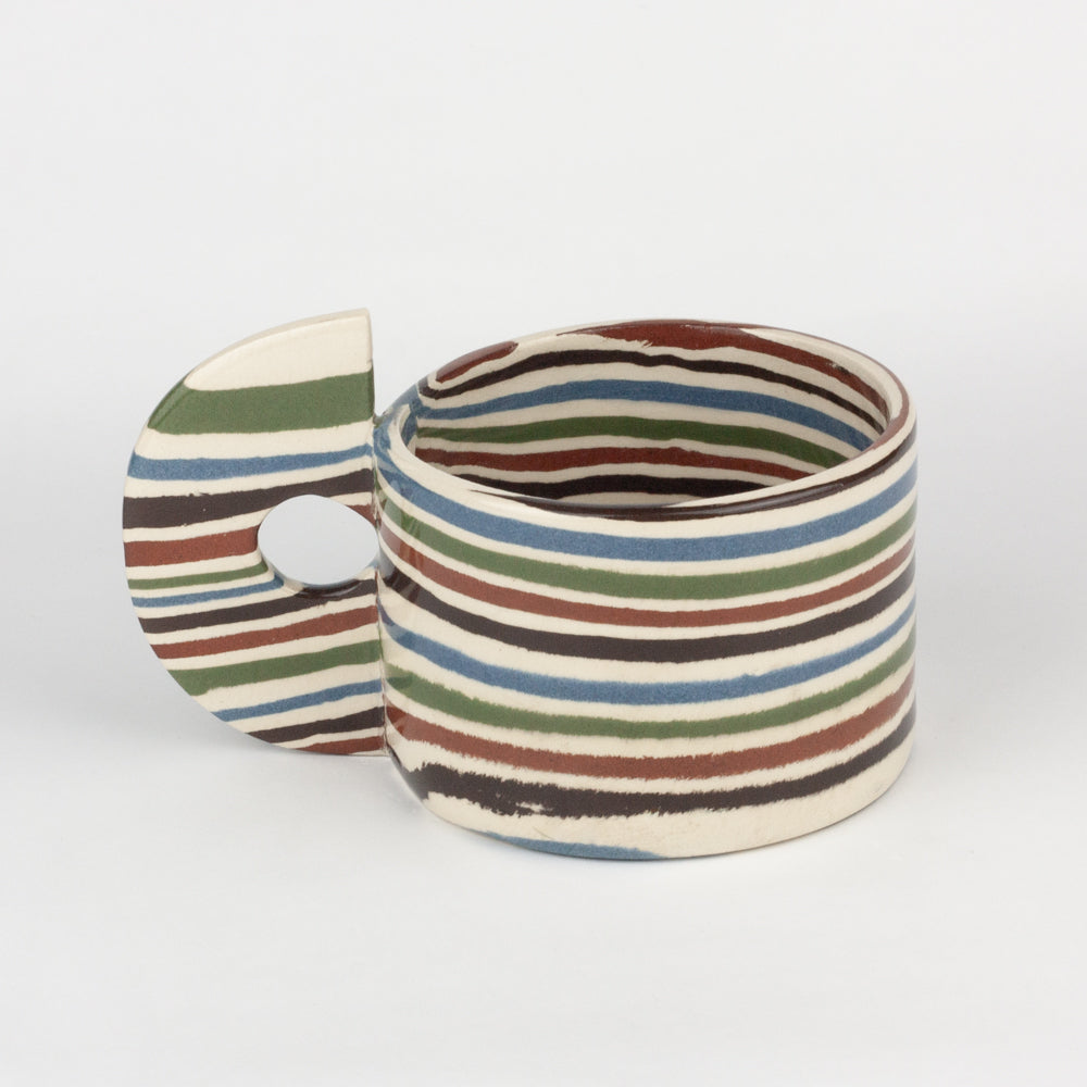 Five Multi-Colour Marble Mug
