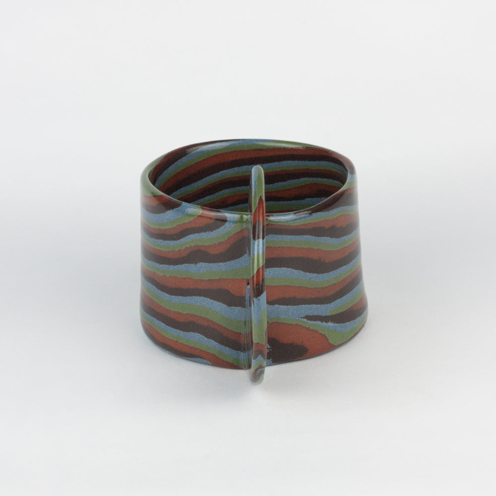 Four Multi-Colour Marble Mug