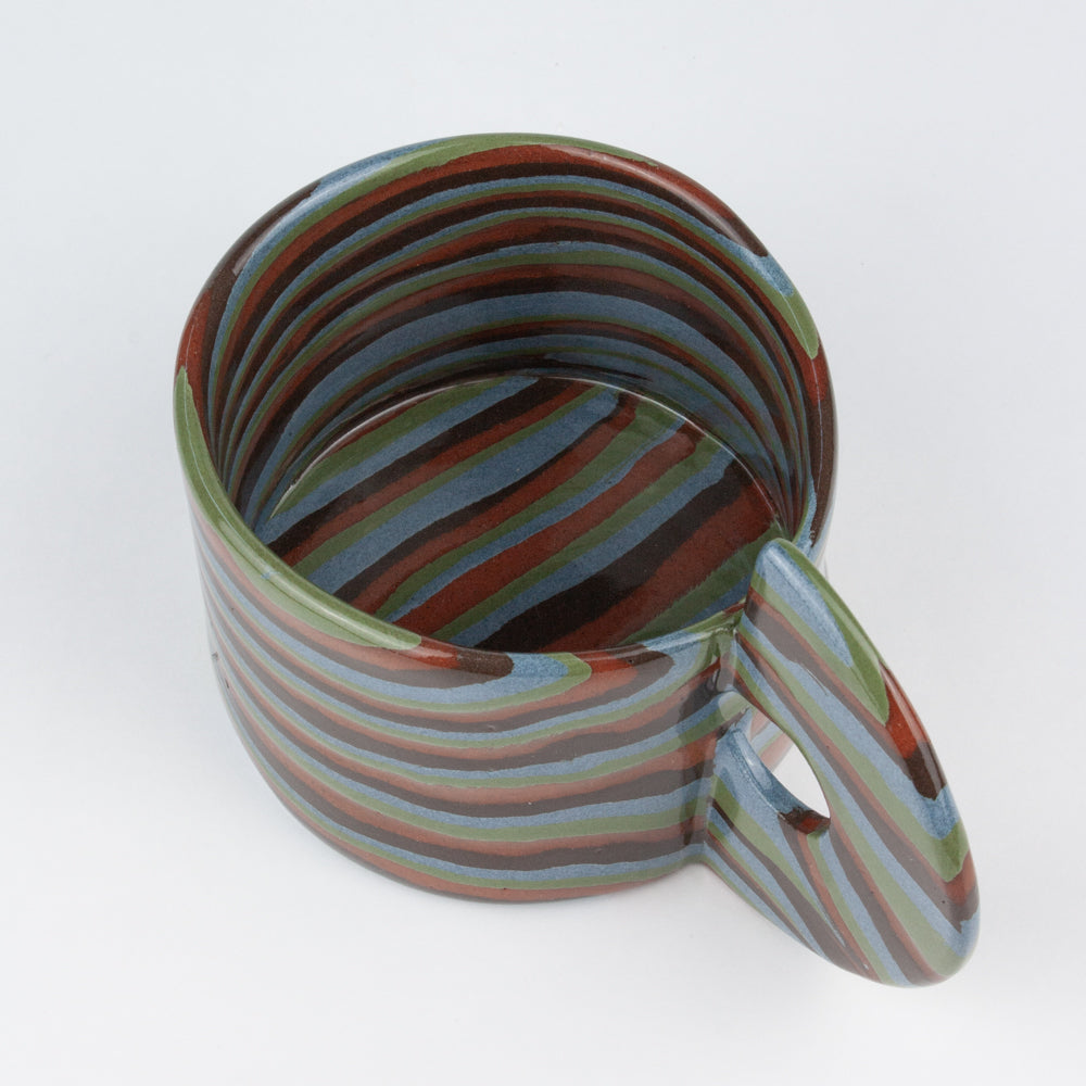 Four Multi-Colour Marble Mug