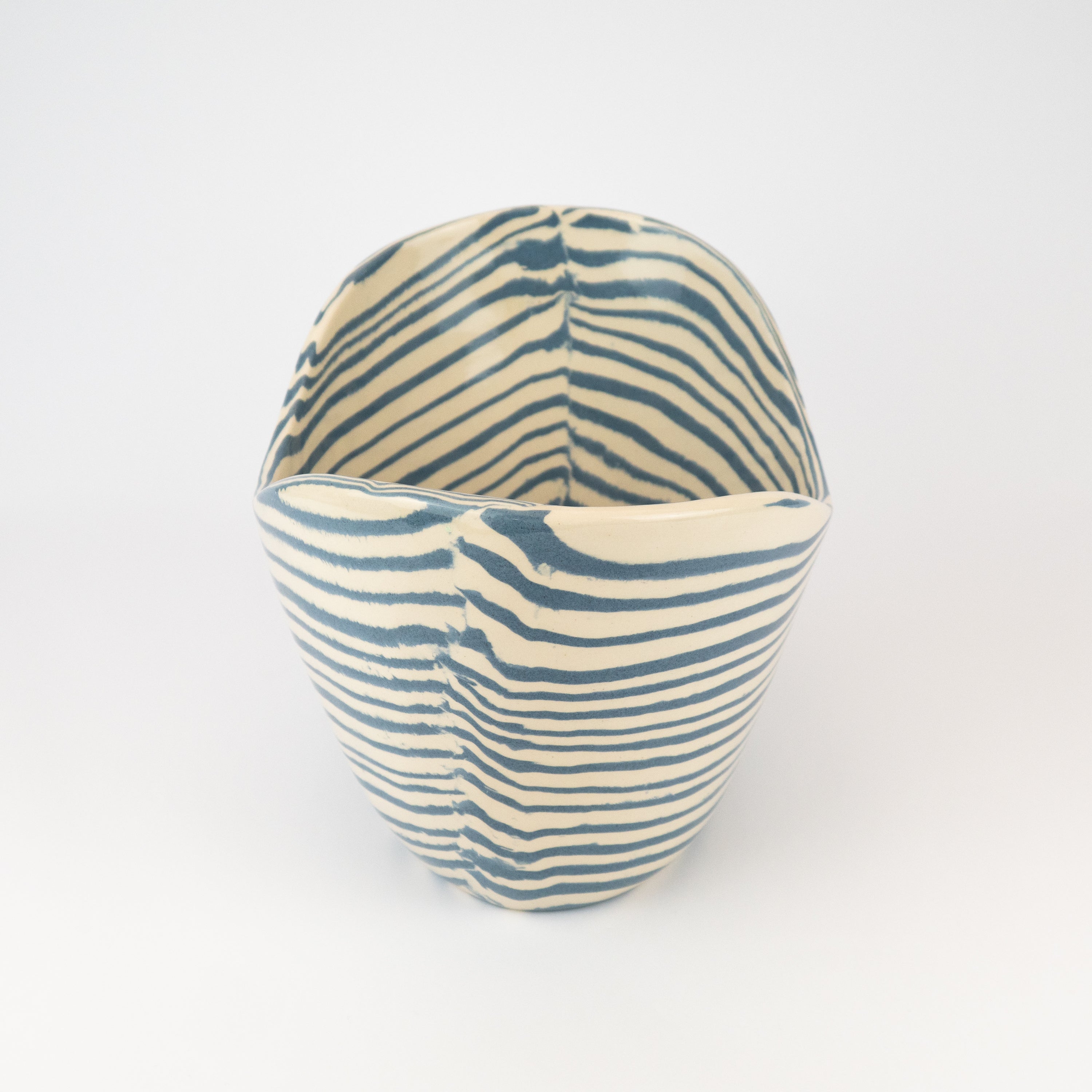 Blue & White Small Ice Bucket