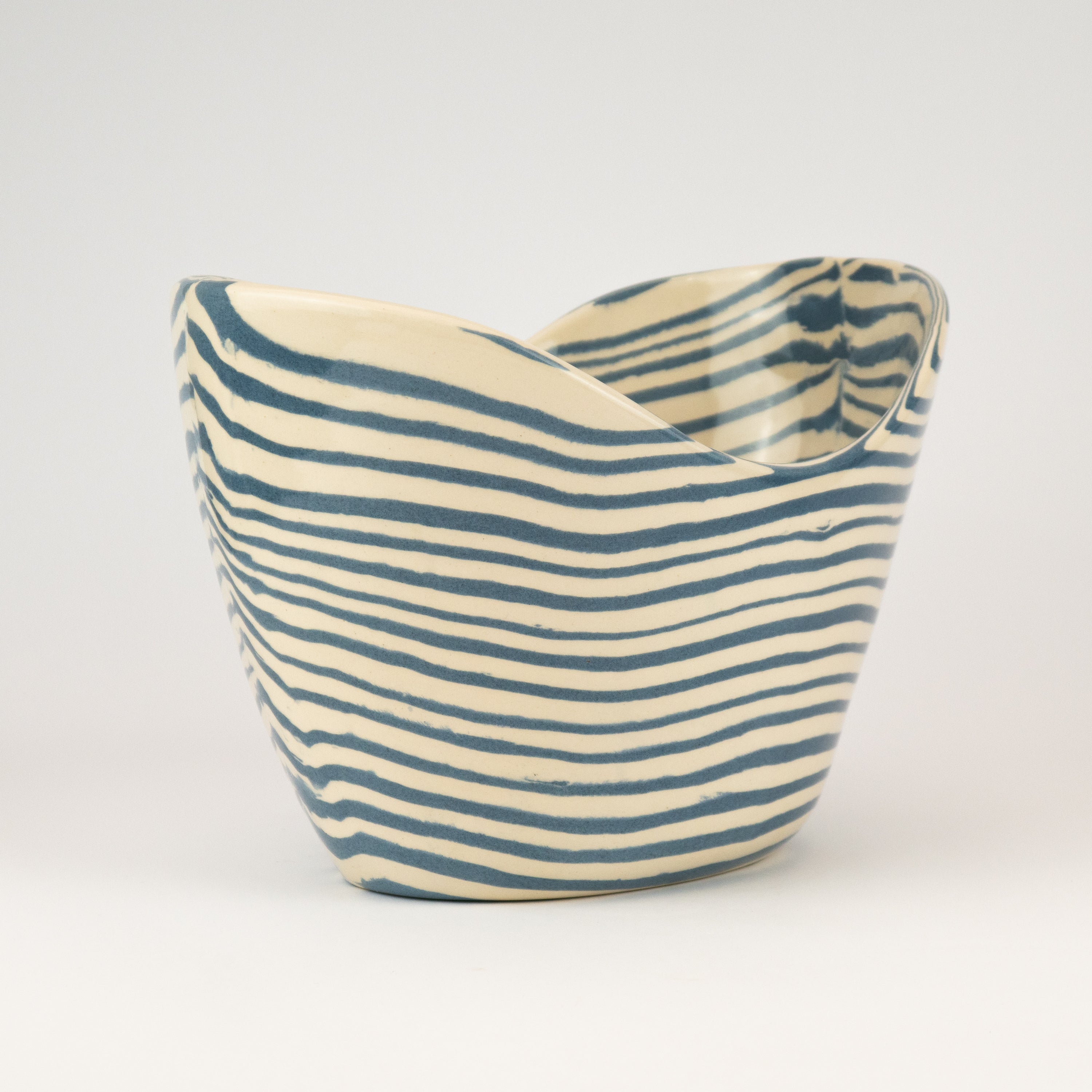 Blue & White Small Ice Bucket