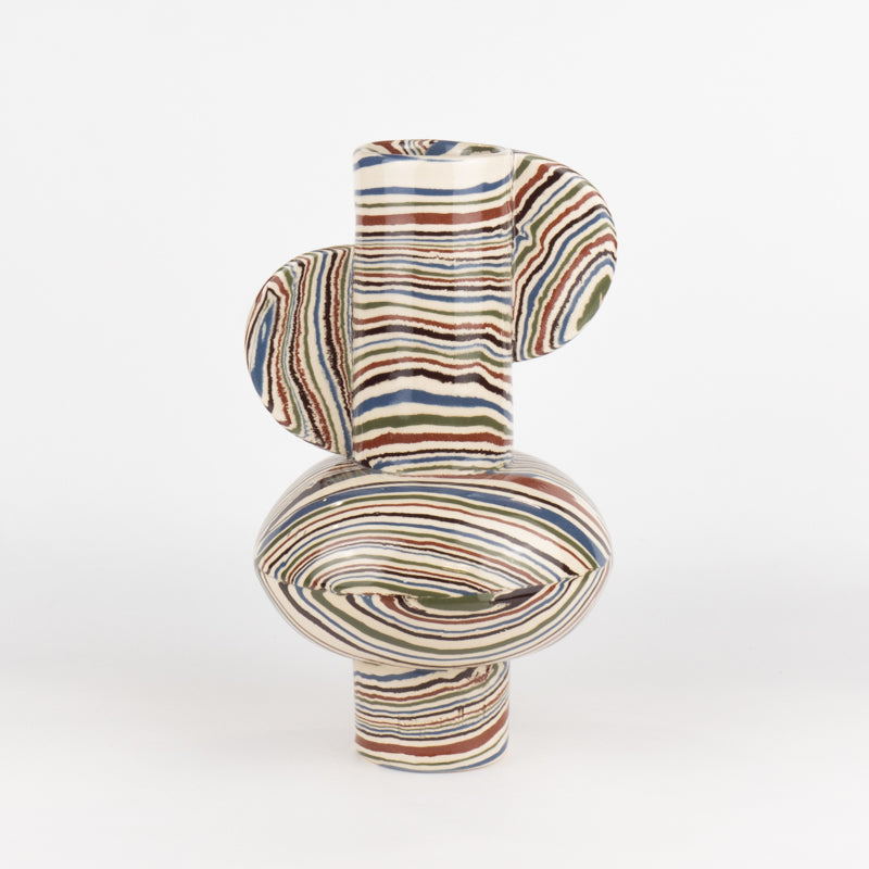 Five Multi-Colour Marble Profumo Vase