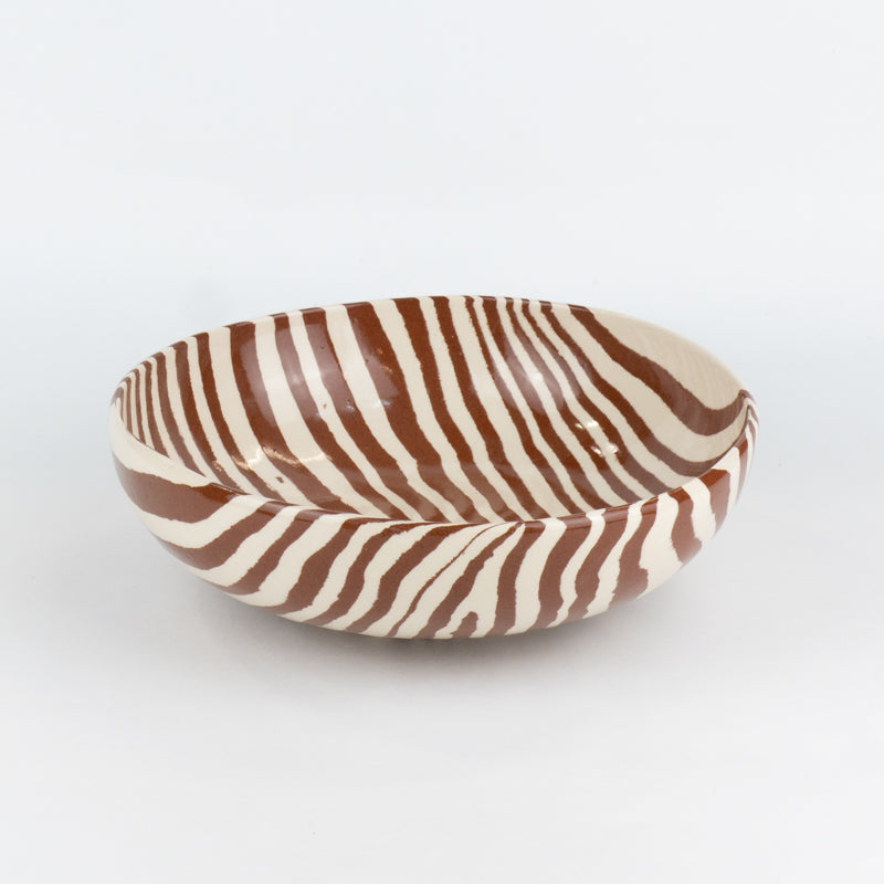 Terracotta & White Marble Ramen Bowl
