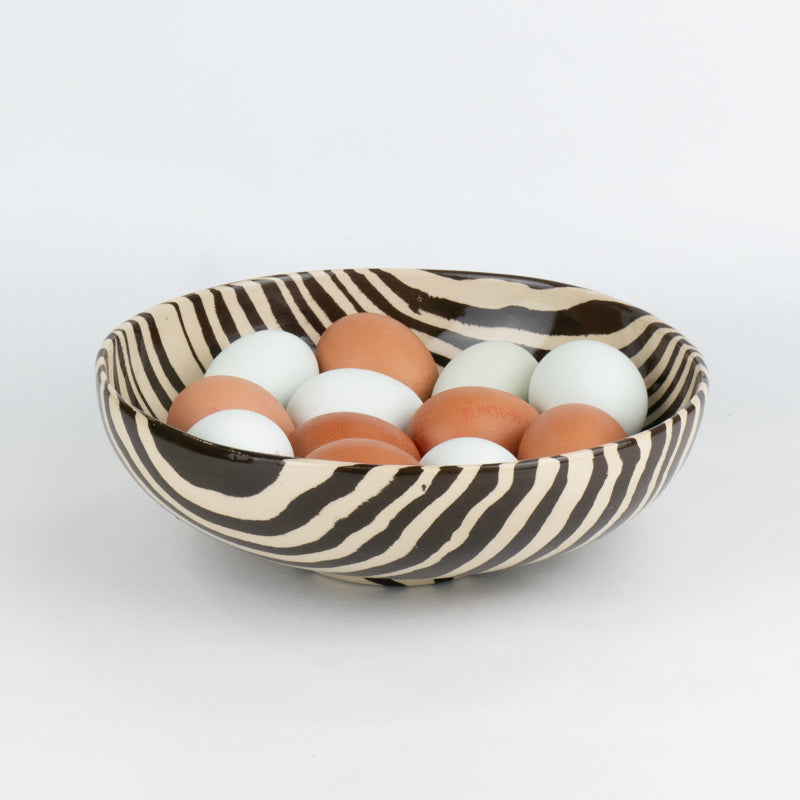 Brown & White Marble Ramen Bowl