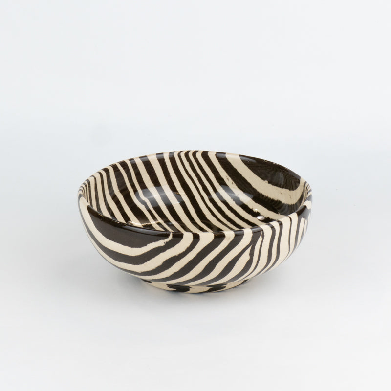 Brown & White Marble Cereal Bowl
