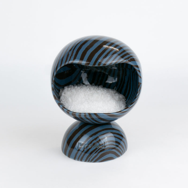 Blue & Brown Marble Marble Salt Pig