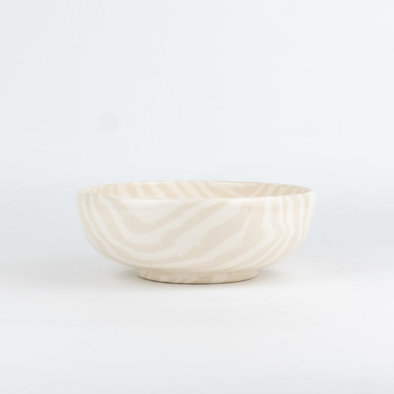Oatmeal & White Marble Cereal Bowl