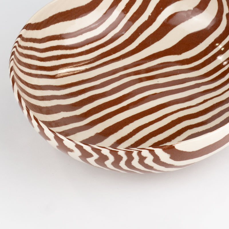 Terracotta & White Marble Ramen Bowl