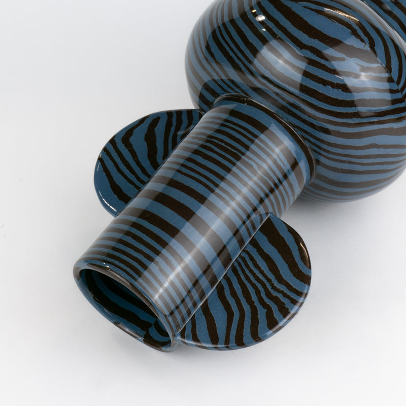 Blue & Brown Marble Profumo Vase