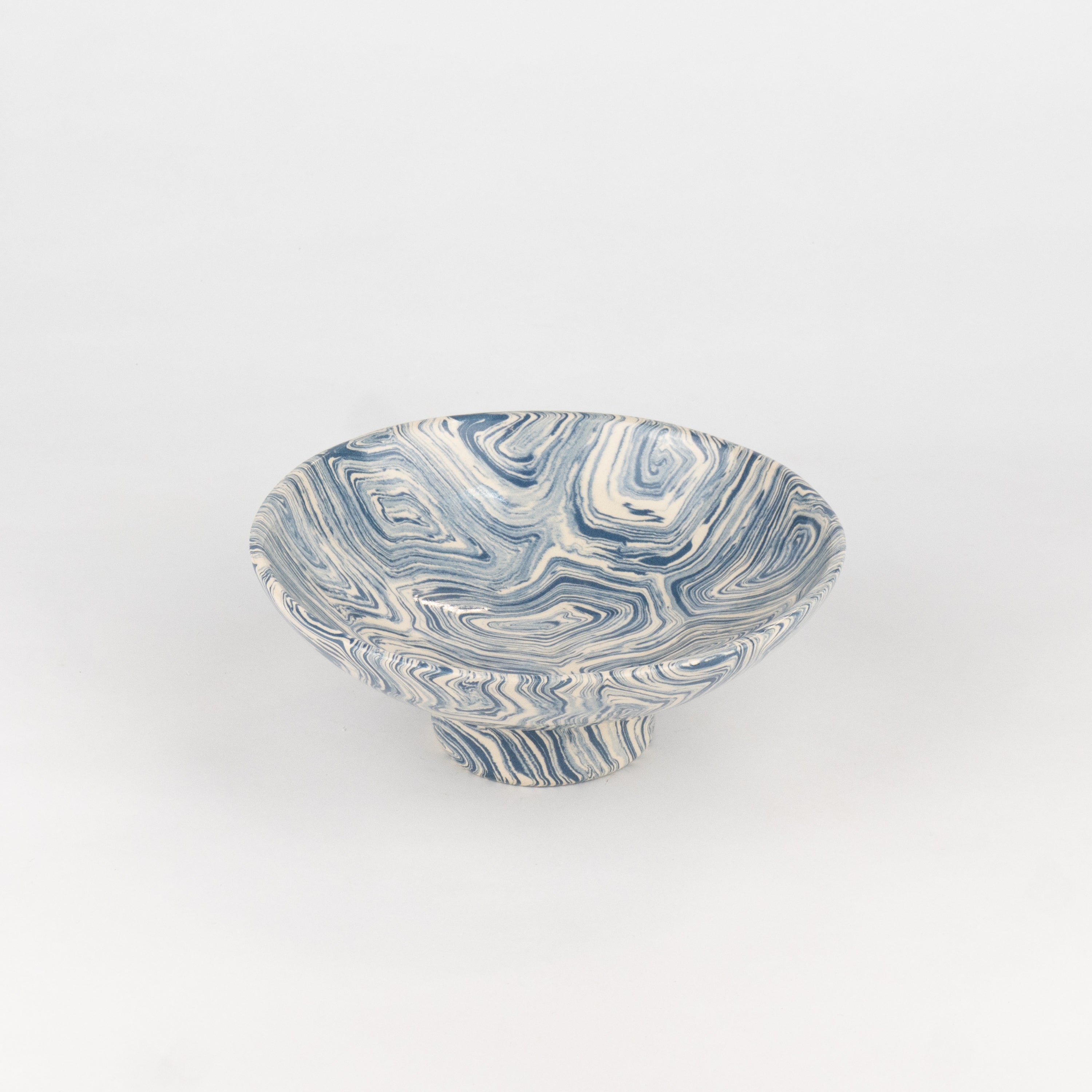 Blue & White Agate Small Dish