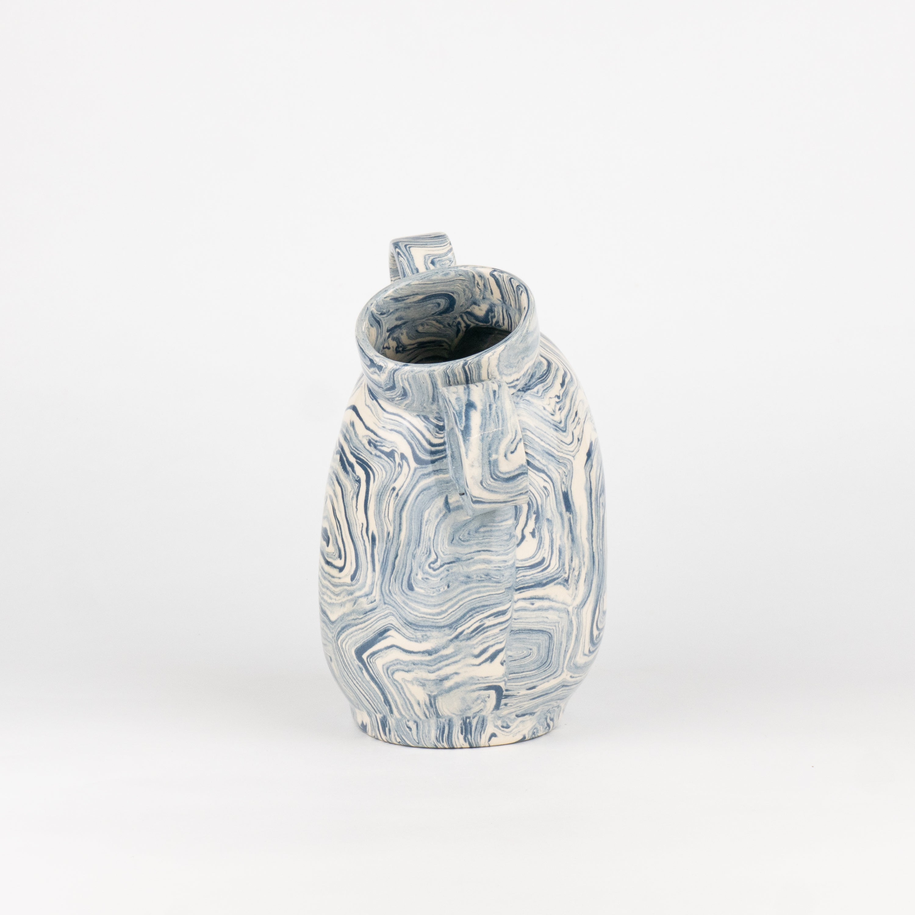Blue & White Agate Mini Origin Vase