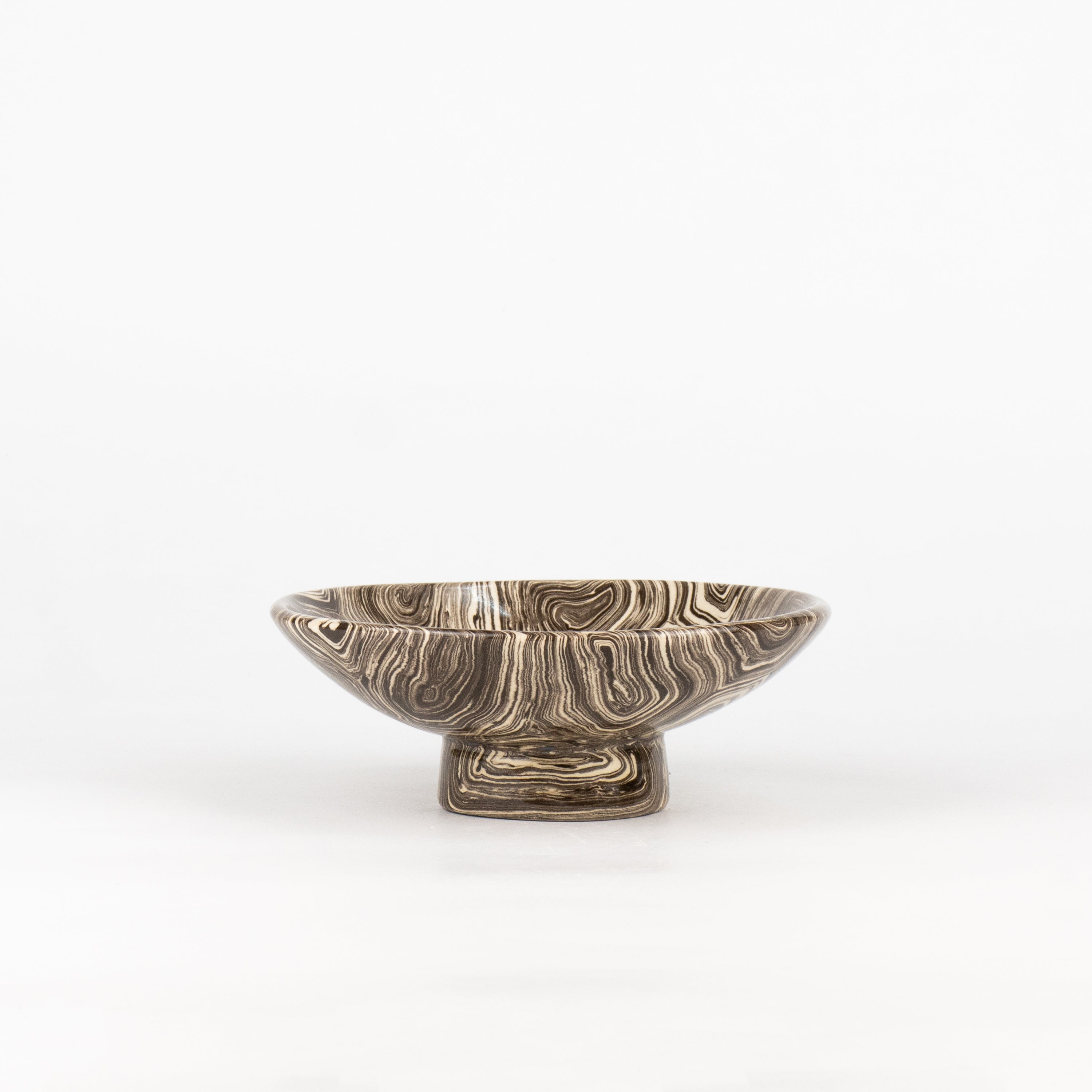 Brown & White Agate Small Dish