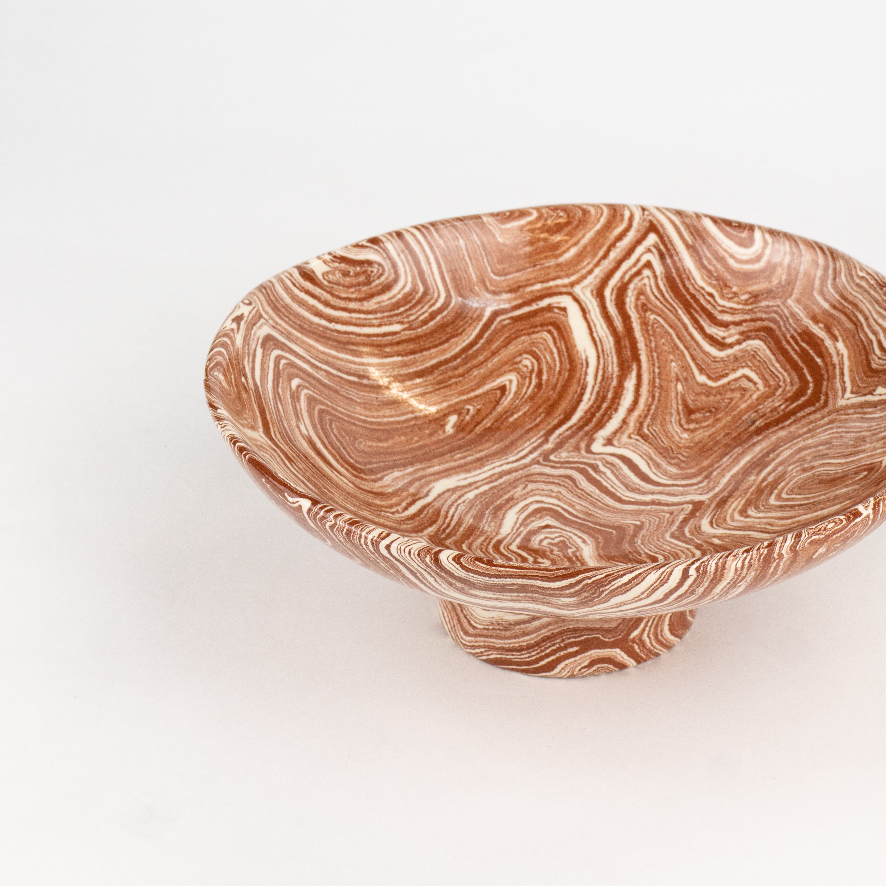 Terracotta & White Agate Small Dish