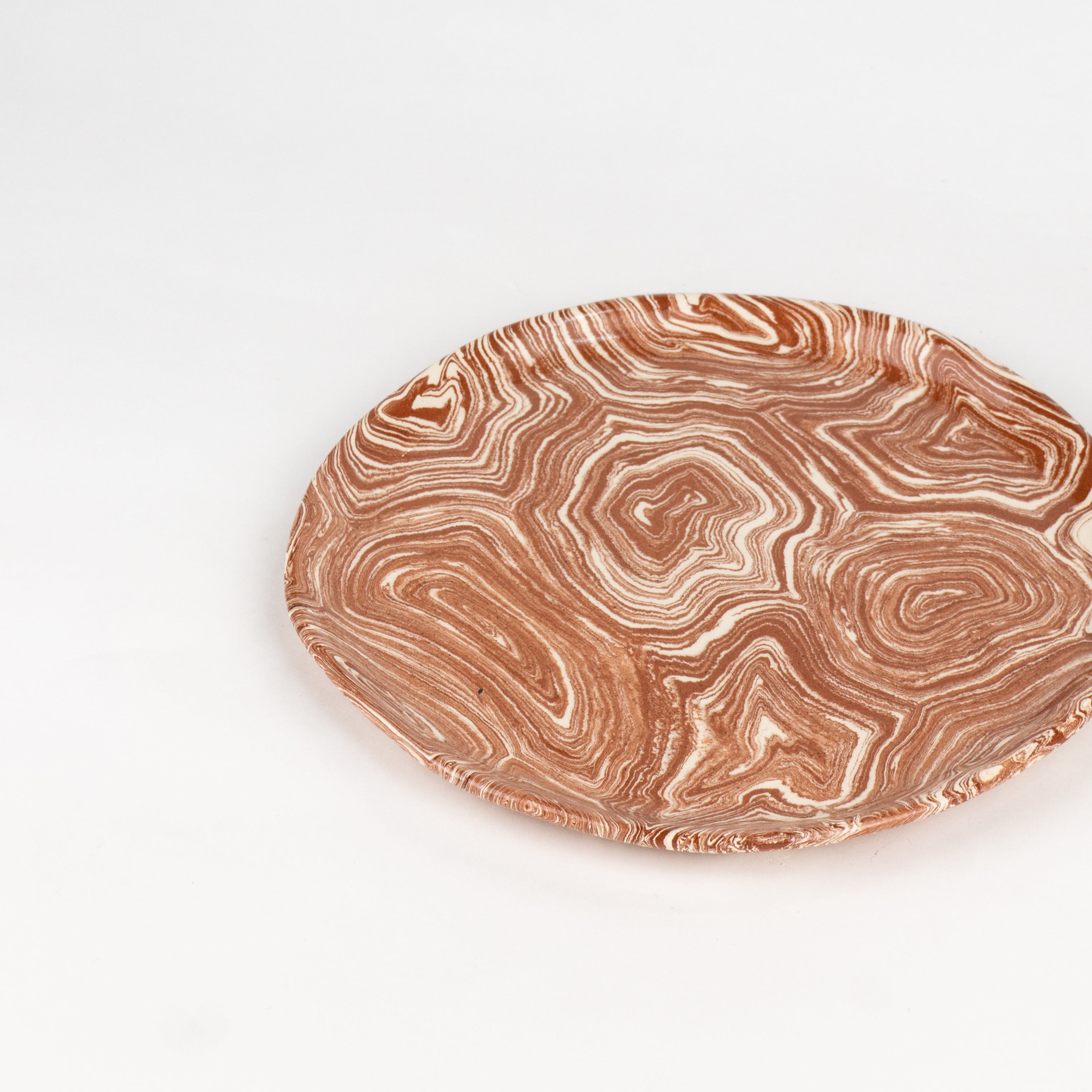 Terracotta & White Agate Side Plate