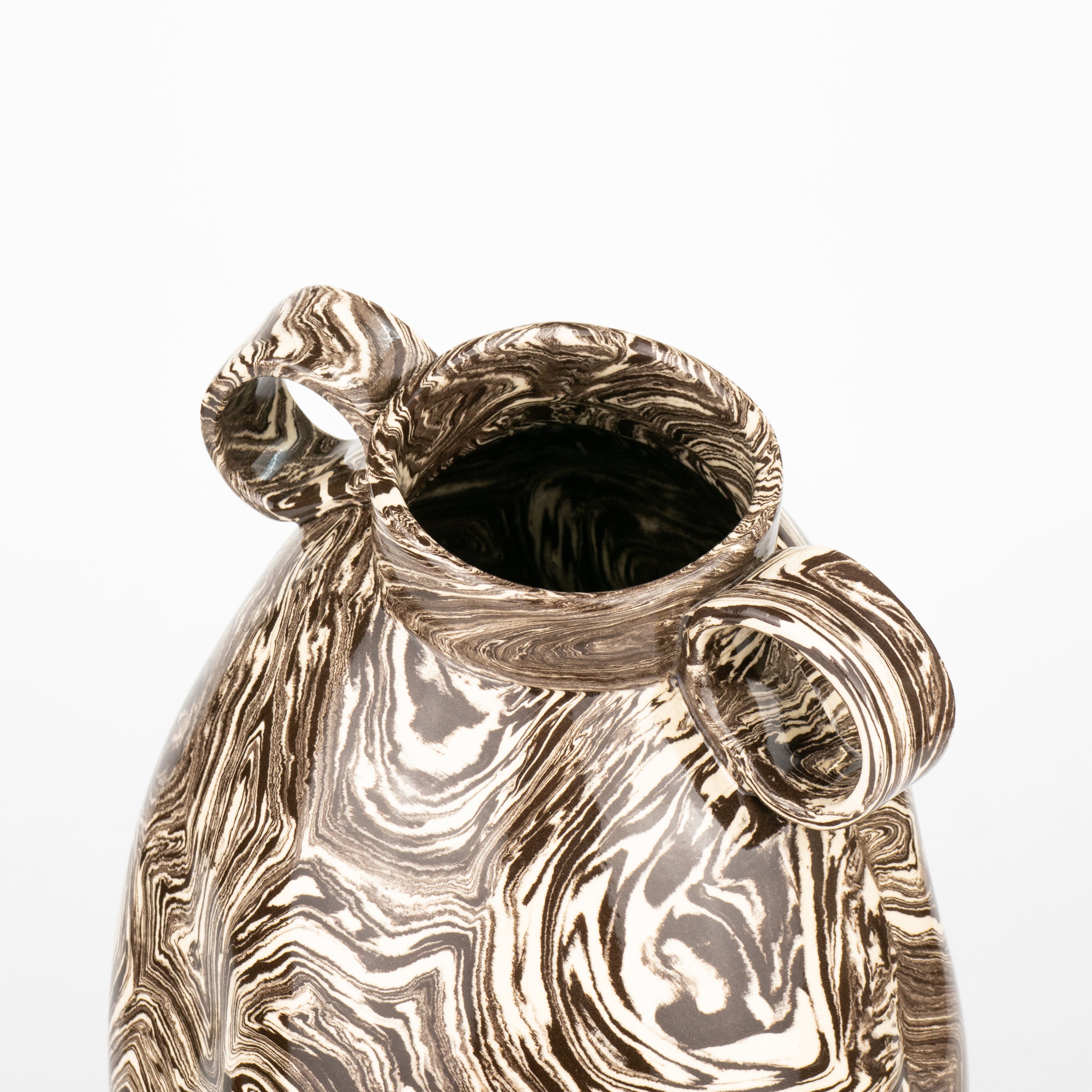 Brown & White Agate Origin Vase