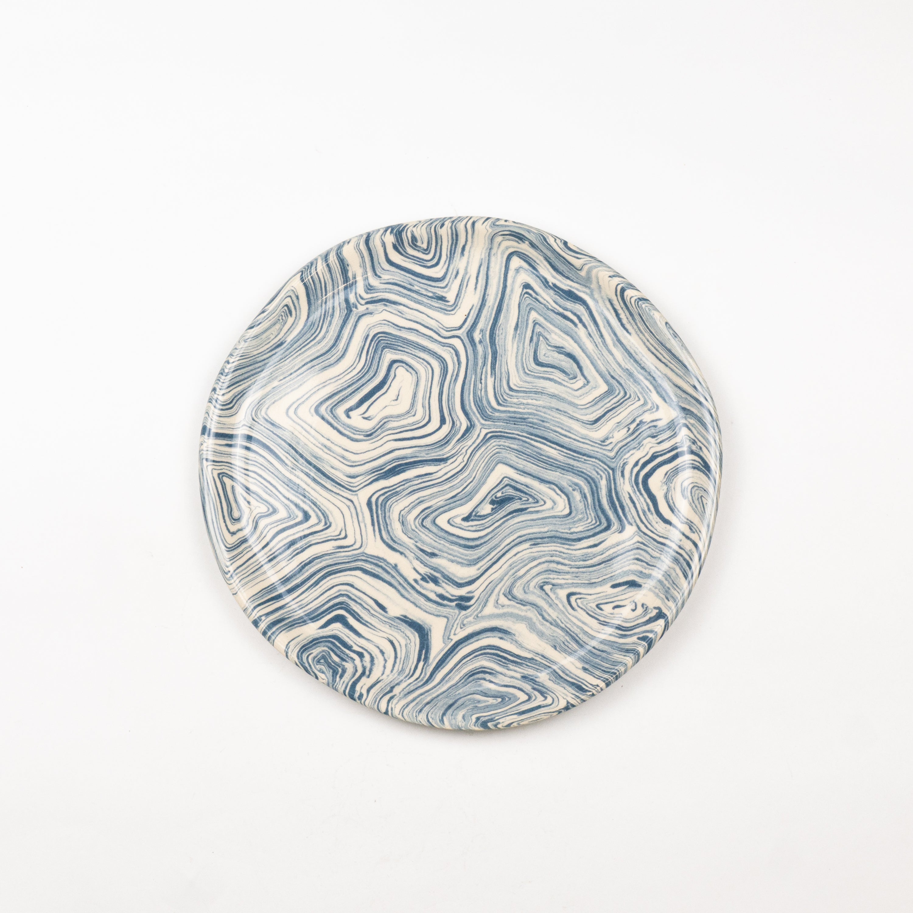 Blue & White Agate Side Plate
