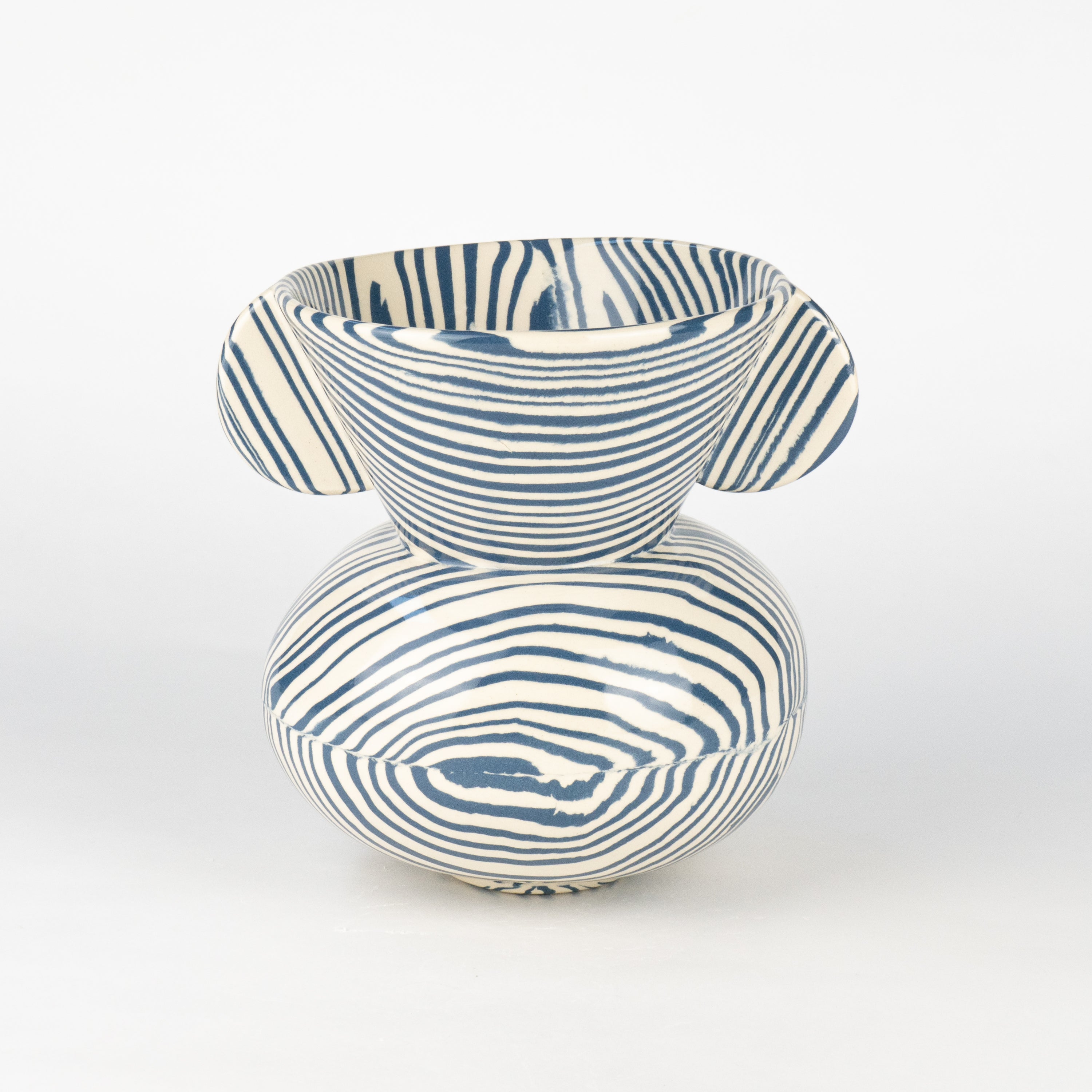 Blue & White Marble Mini Townsend Vase