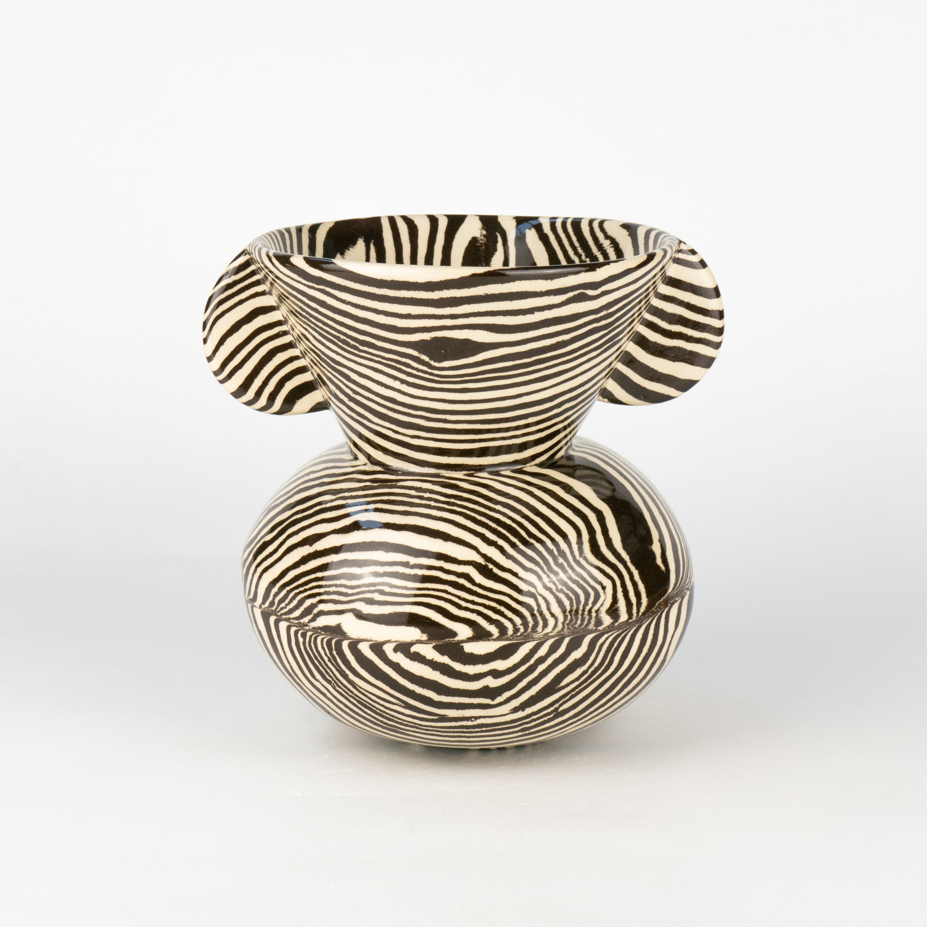 Brown & White Marble Mini Townsend Vase