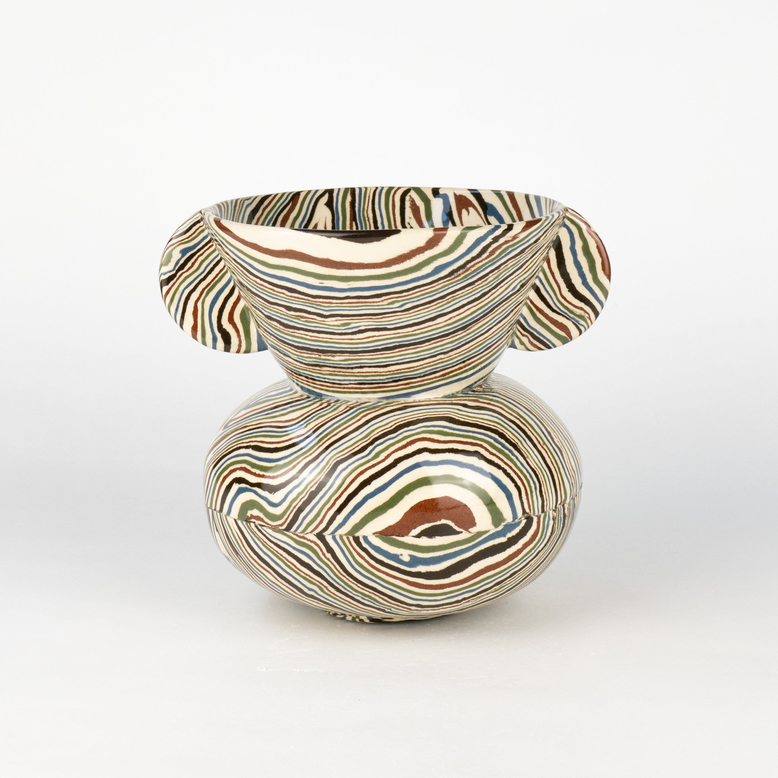 Five Multi-Coloured Marble Mini Townsend Vase