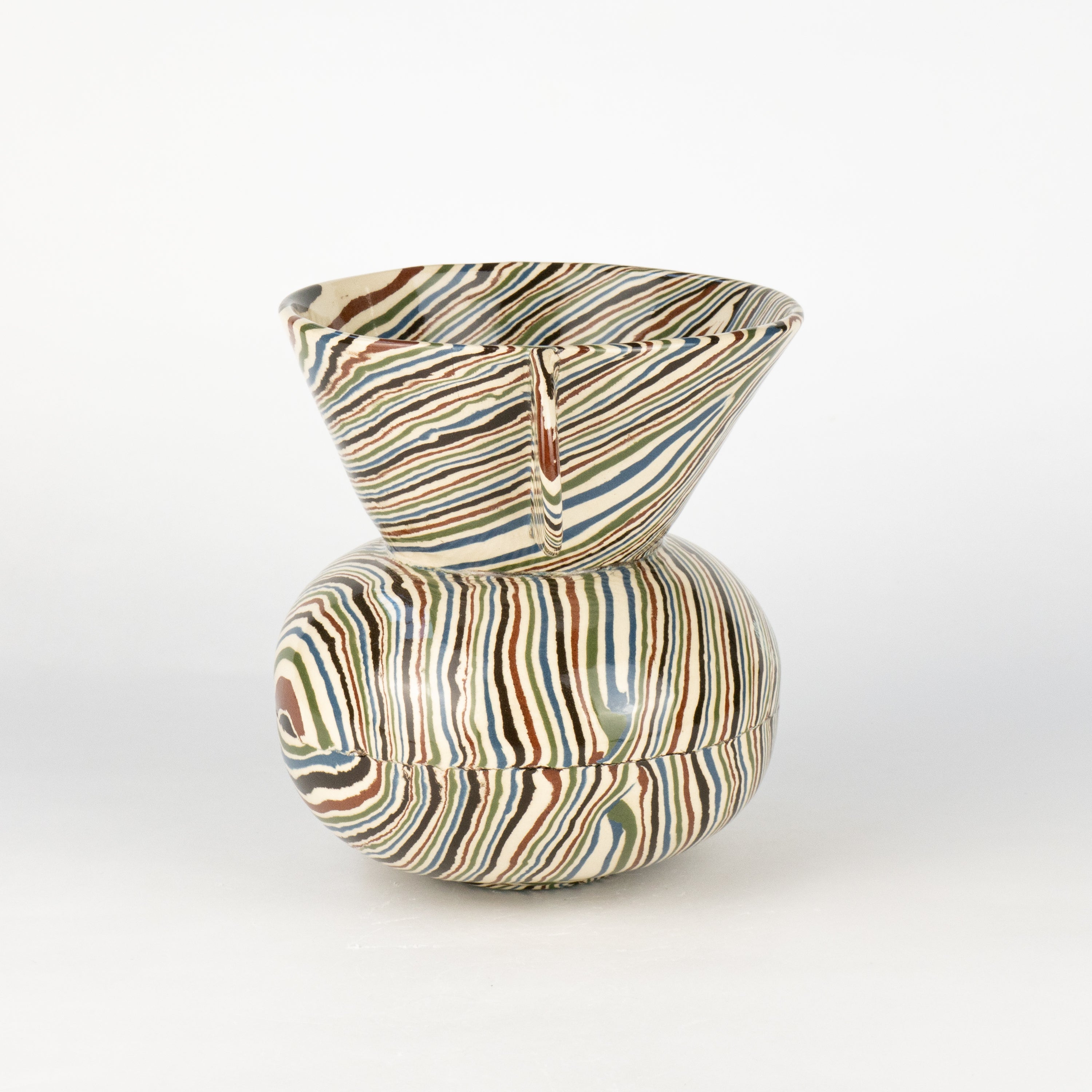 Five Multi-Coloured Marble Mini Townsend Vase