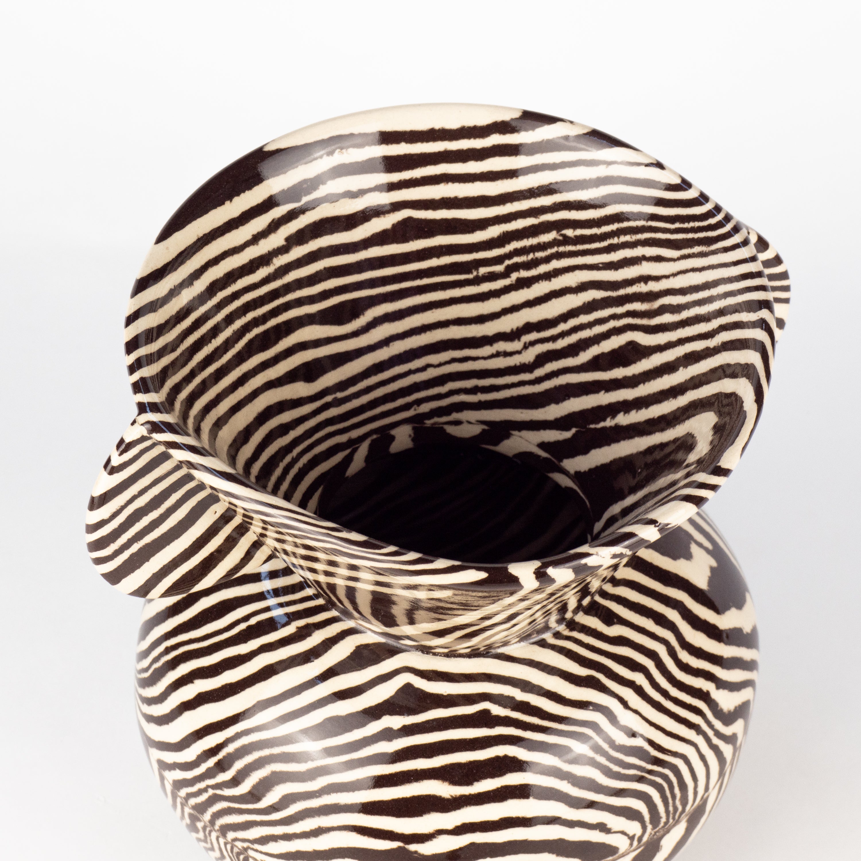 Brown & White Marble Mini Townsend Vase