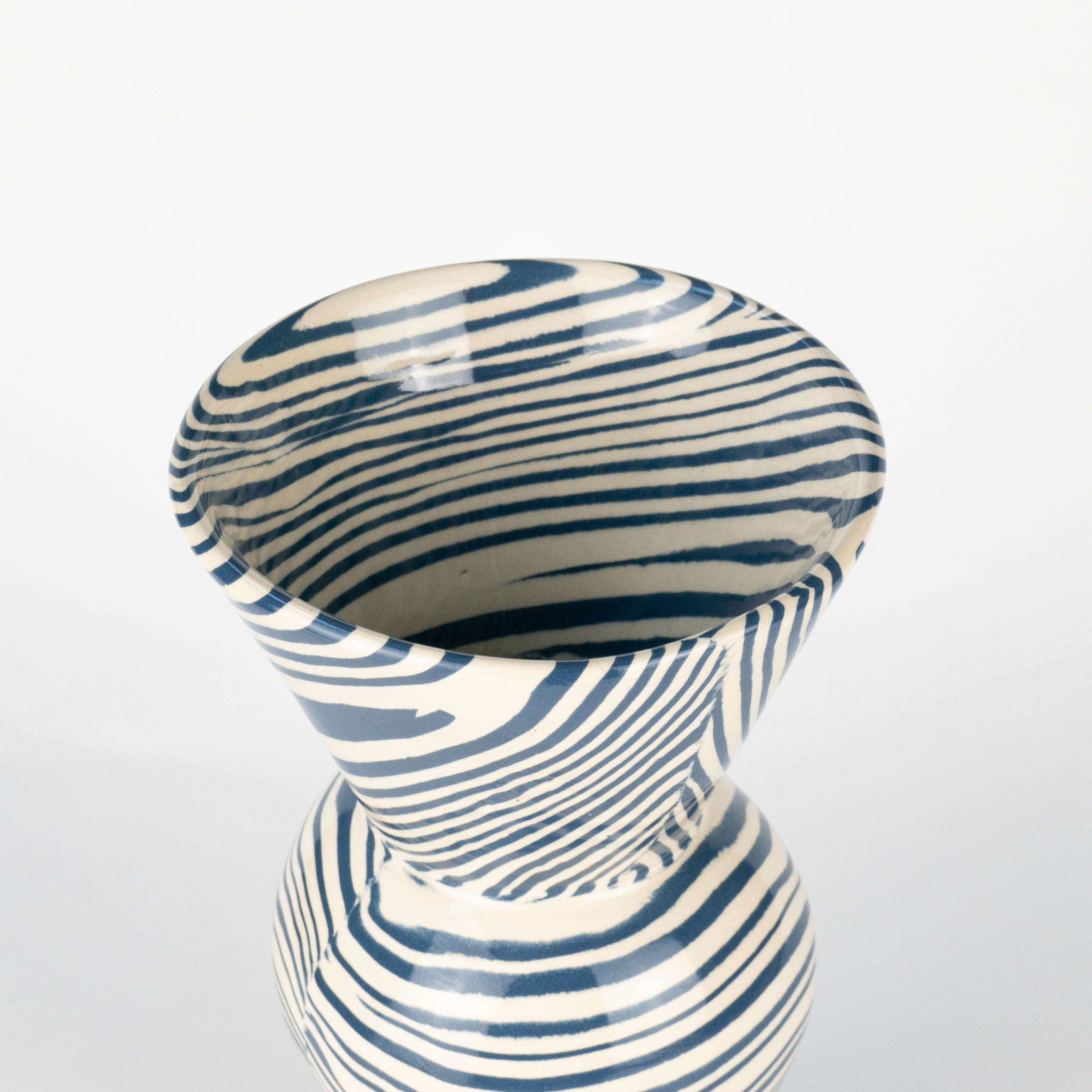 Blue & White Marble Mini Hewitt Vase