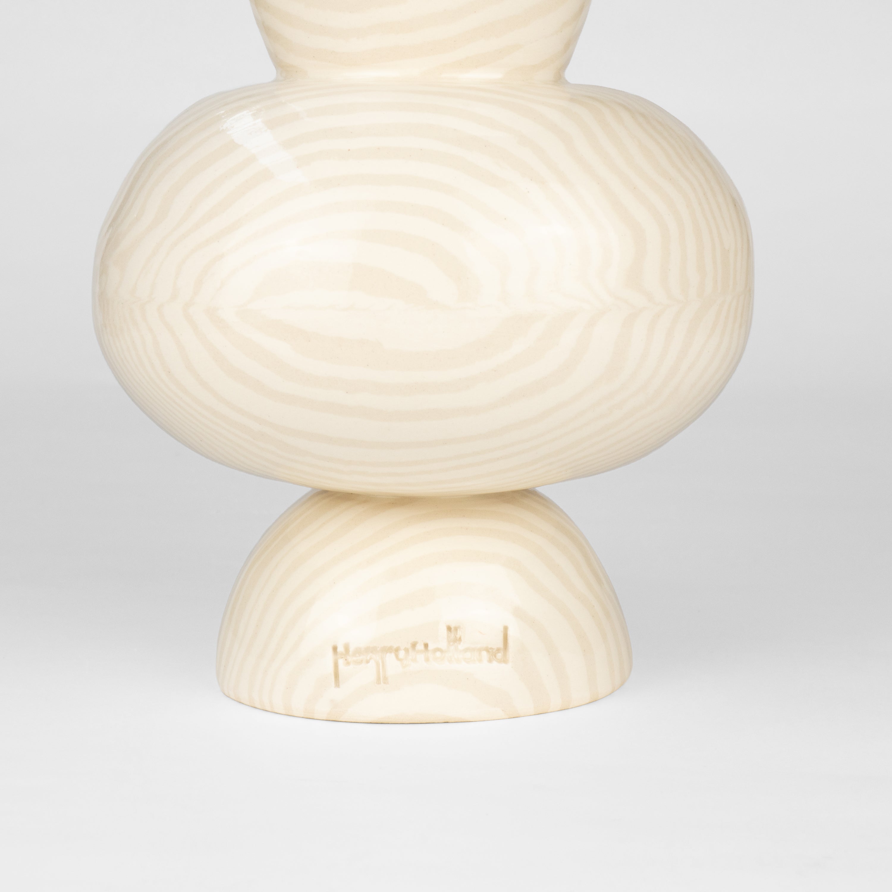 Oatmeal & White Marble Mini Asquith Vase