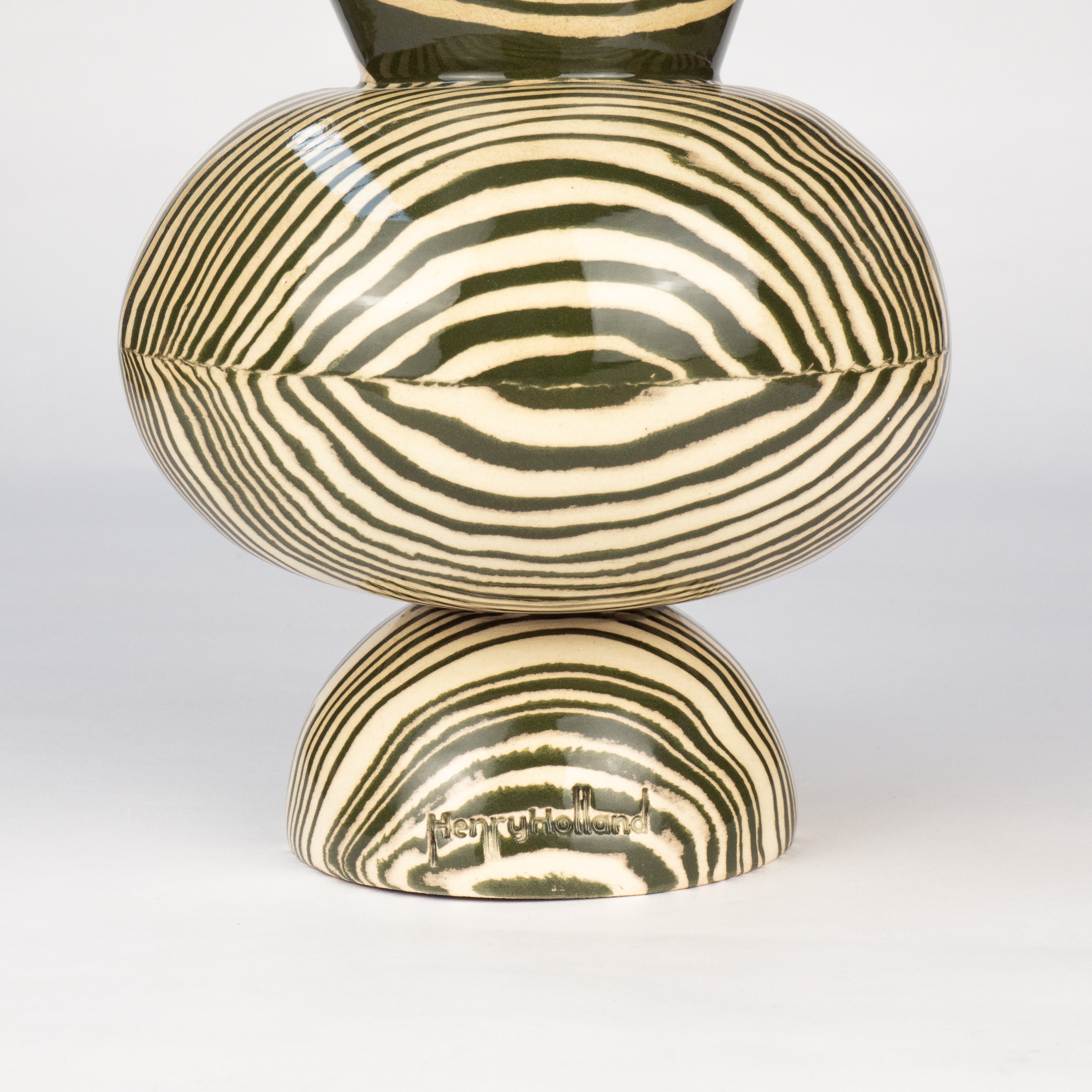Green & White Marble Mini Asquith Vase