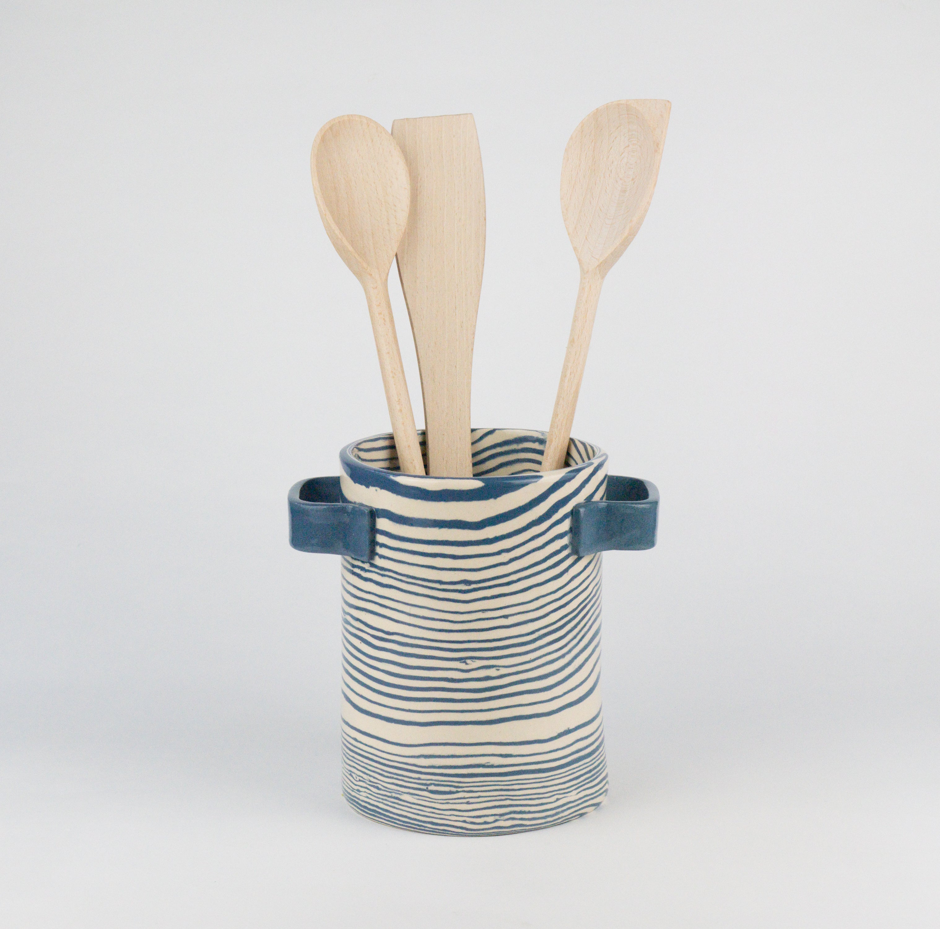 Blue & White Utensil holder