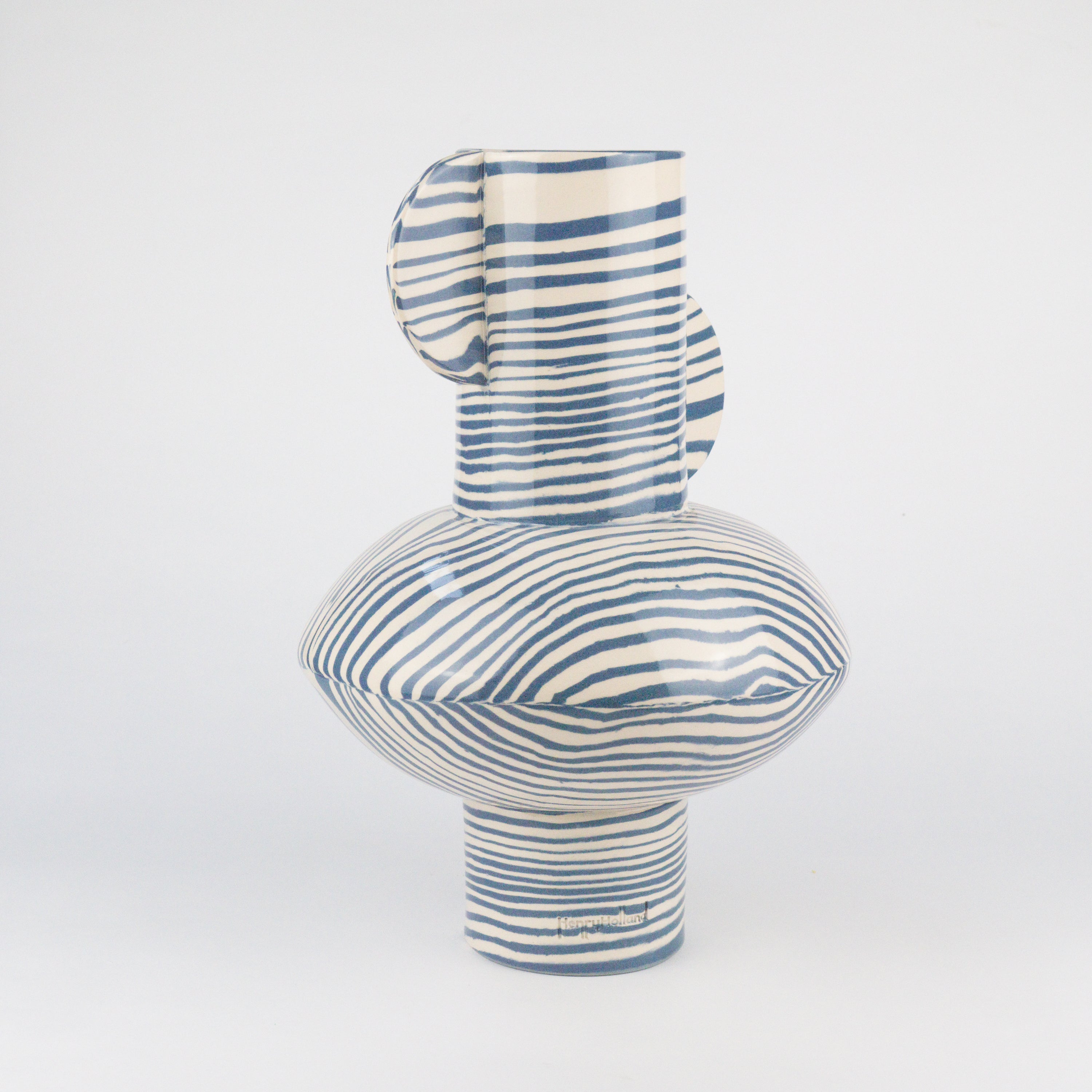 Blue and White Marble Maxi Profumo Vase