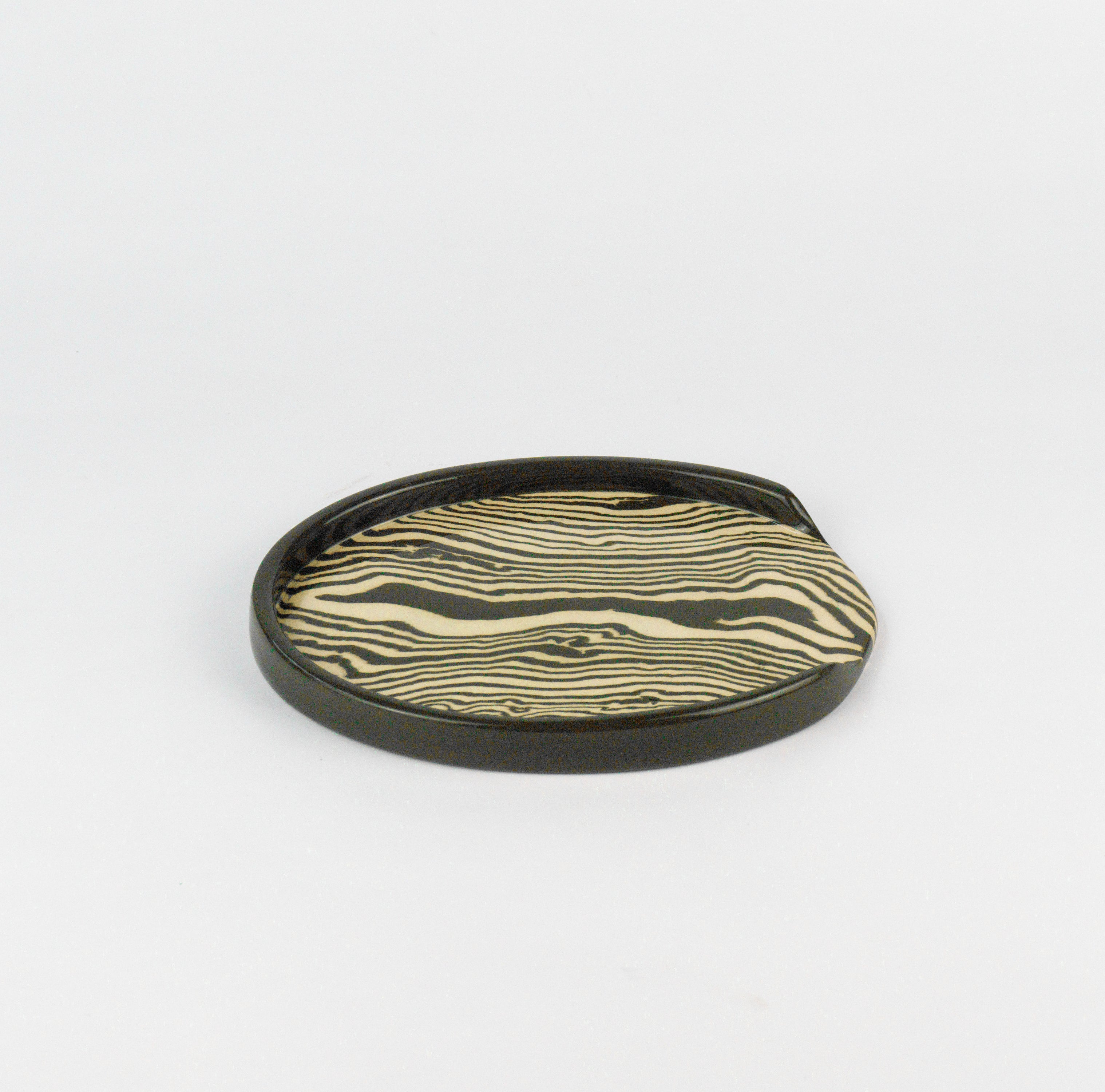 Green & White Spoon rest